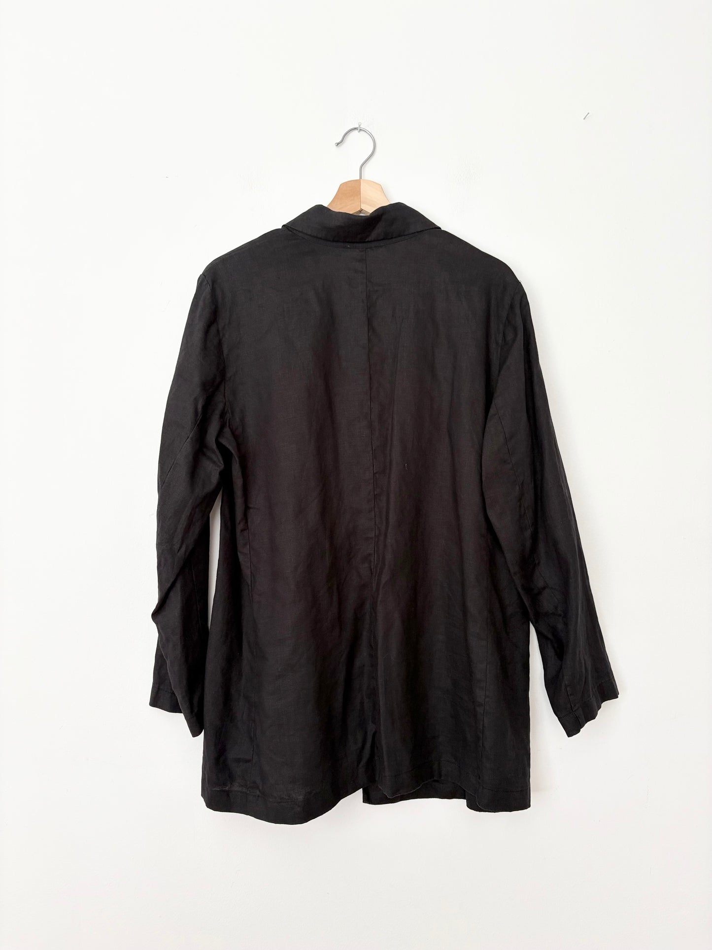 Blazer long en lin biologique Eileen Fisher, taille M