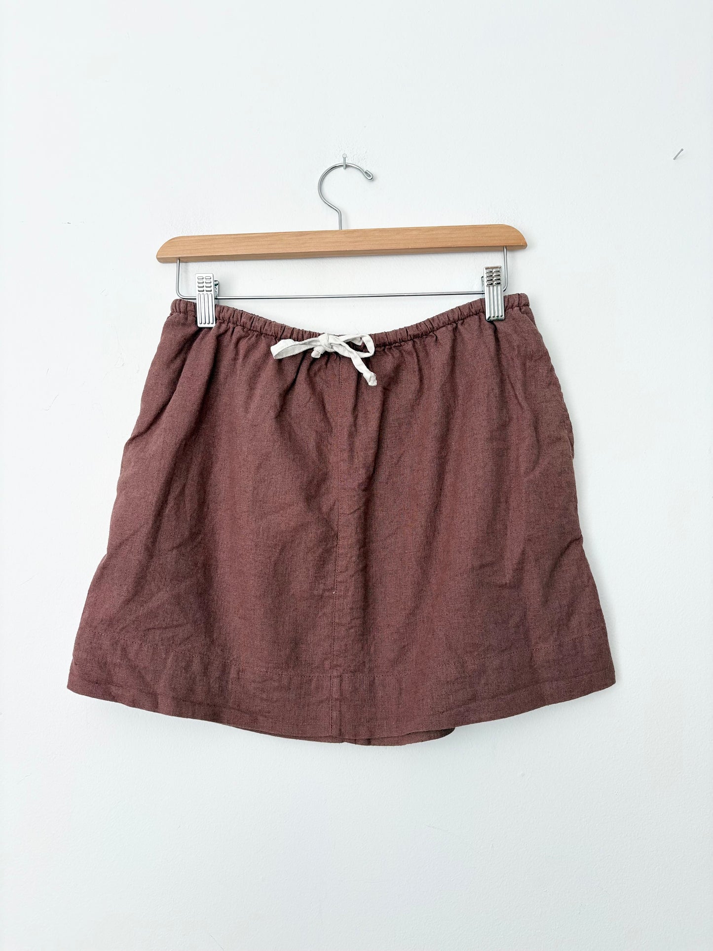 Mini-jupe en lin mélangé Free People T/M