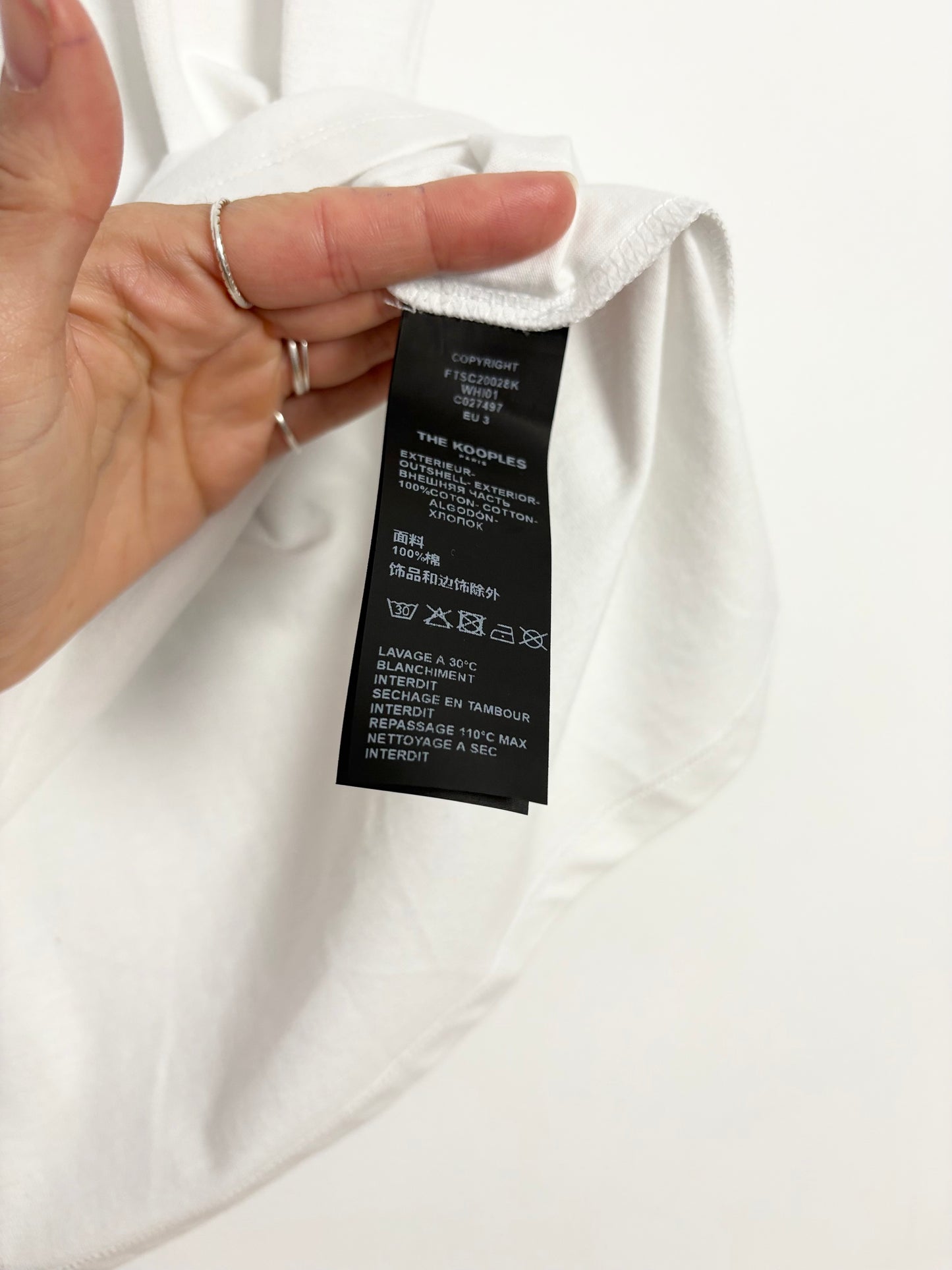 The kooples 'what is' logo printed tee M/L