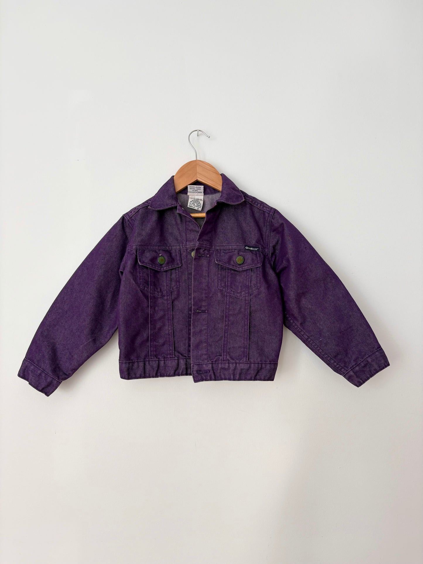 Veste en jean mauve vintage Oshkosh 4T