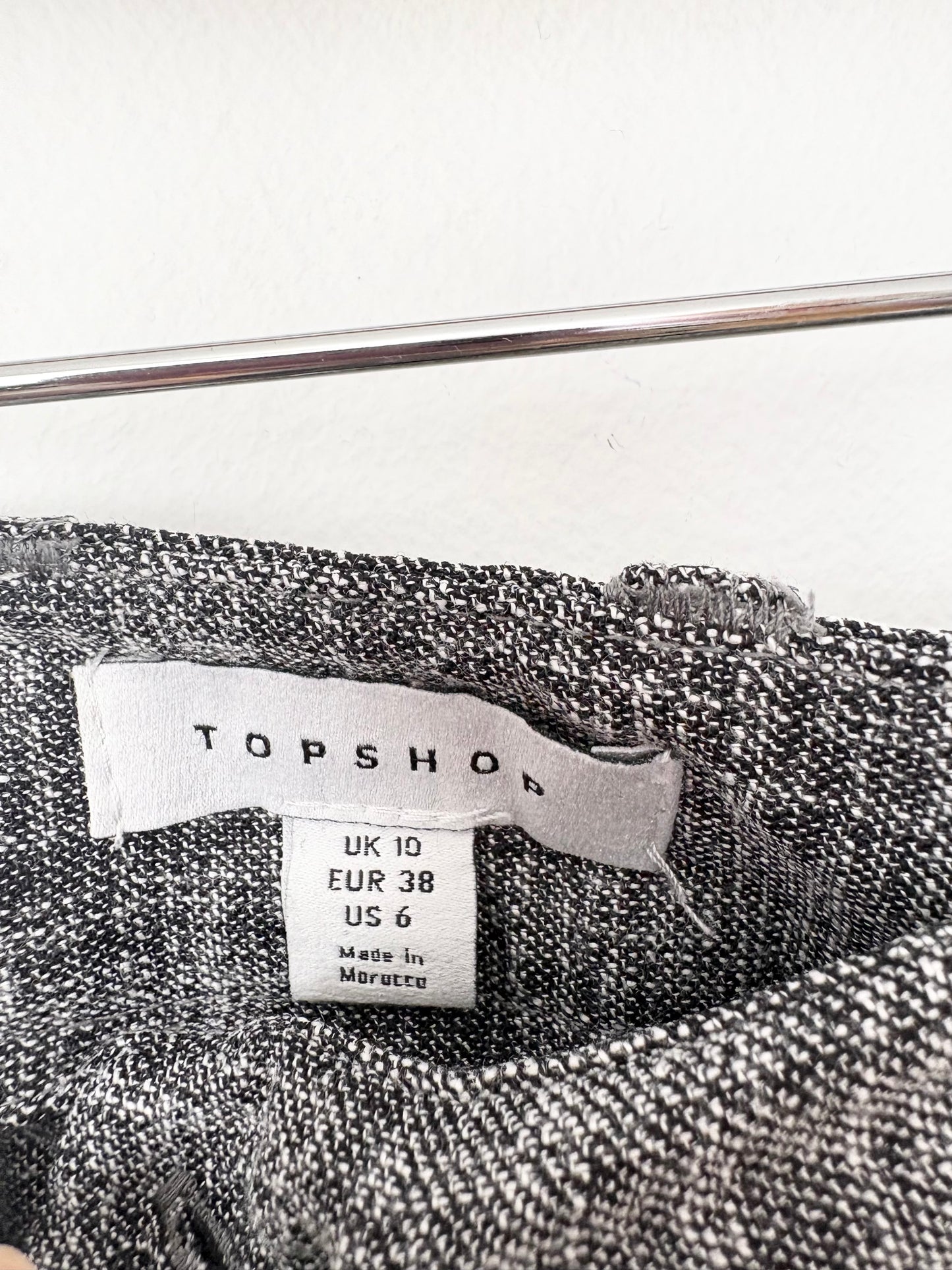 Topshop tailored pleated wide leg trousers W28