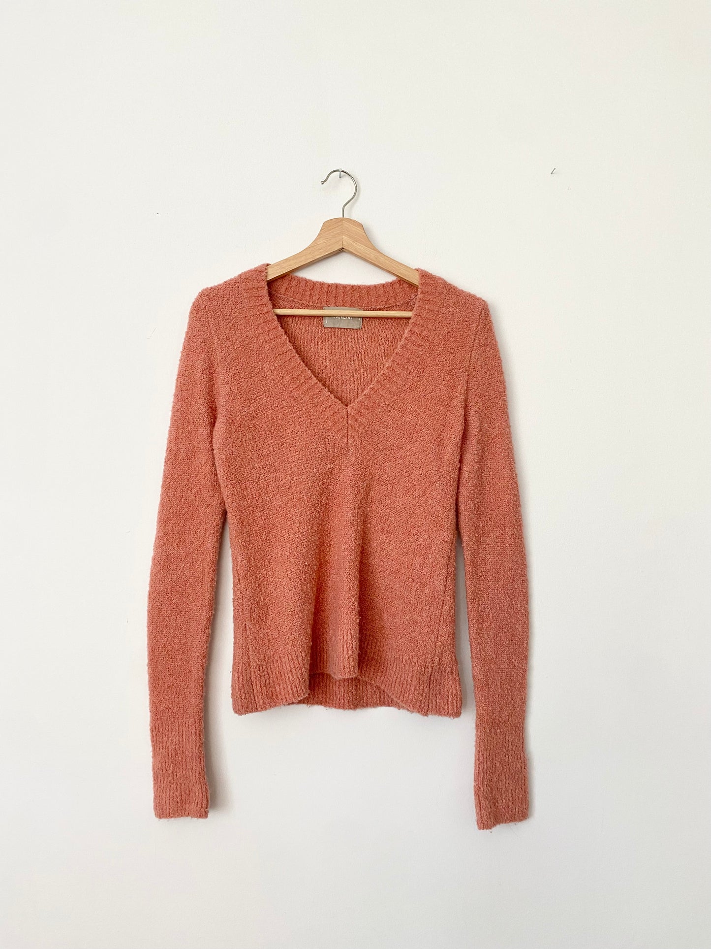 Everlane pink teddy bouclé wool sweater Small