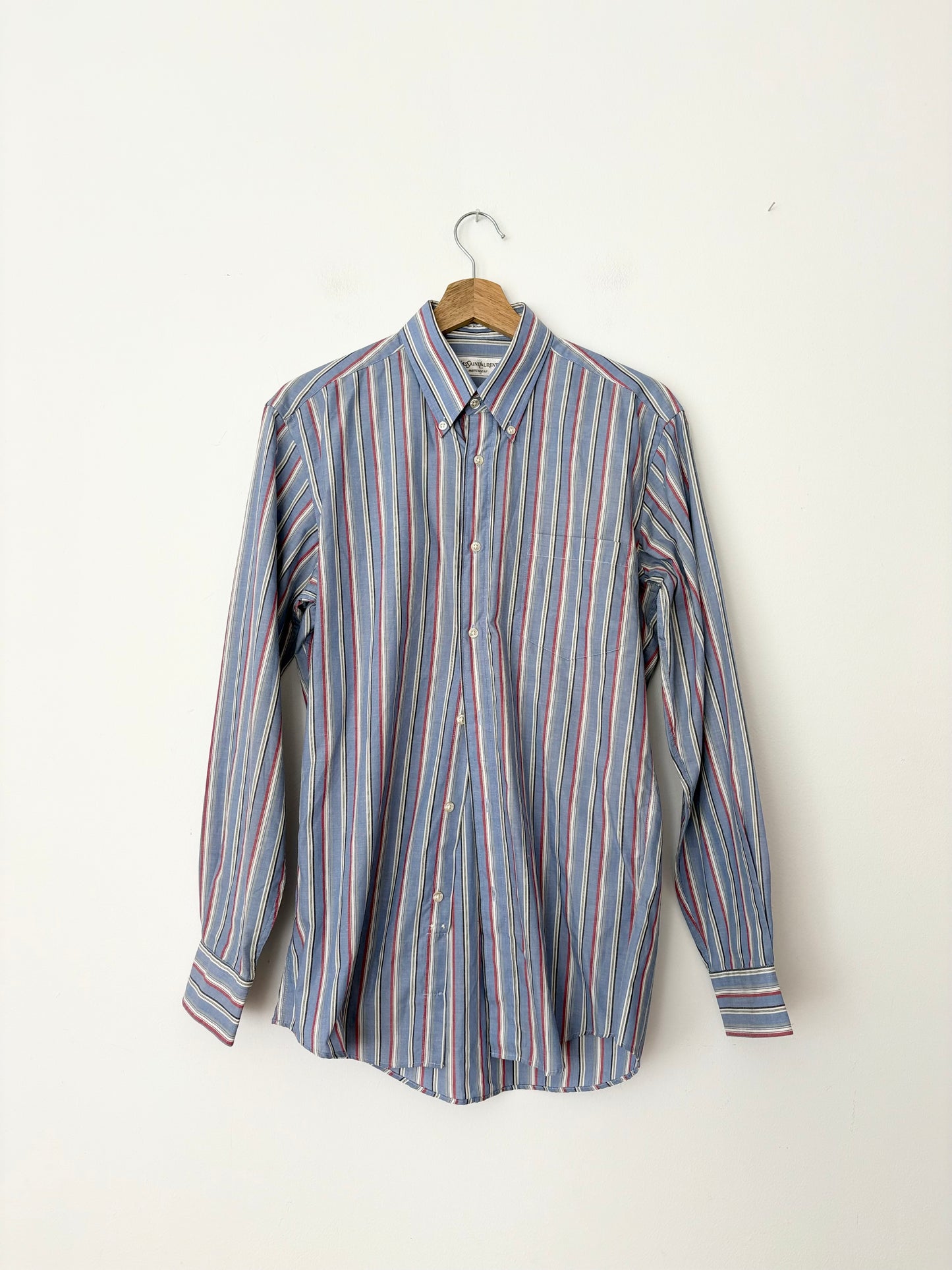 Vintage Yves St-Laurent stripe button up shirt S-L