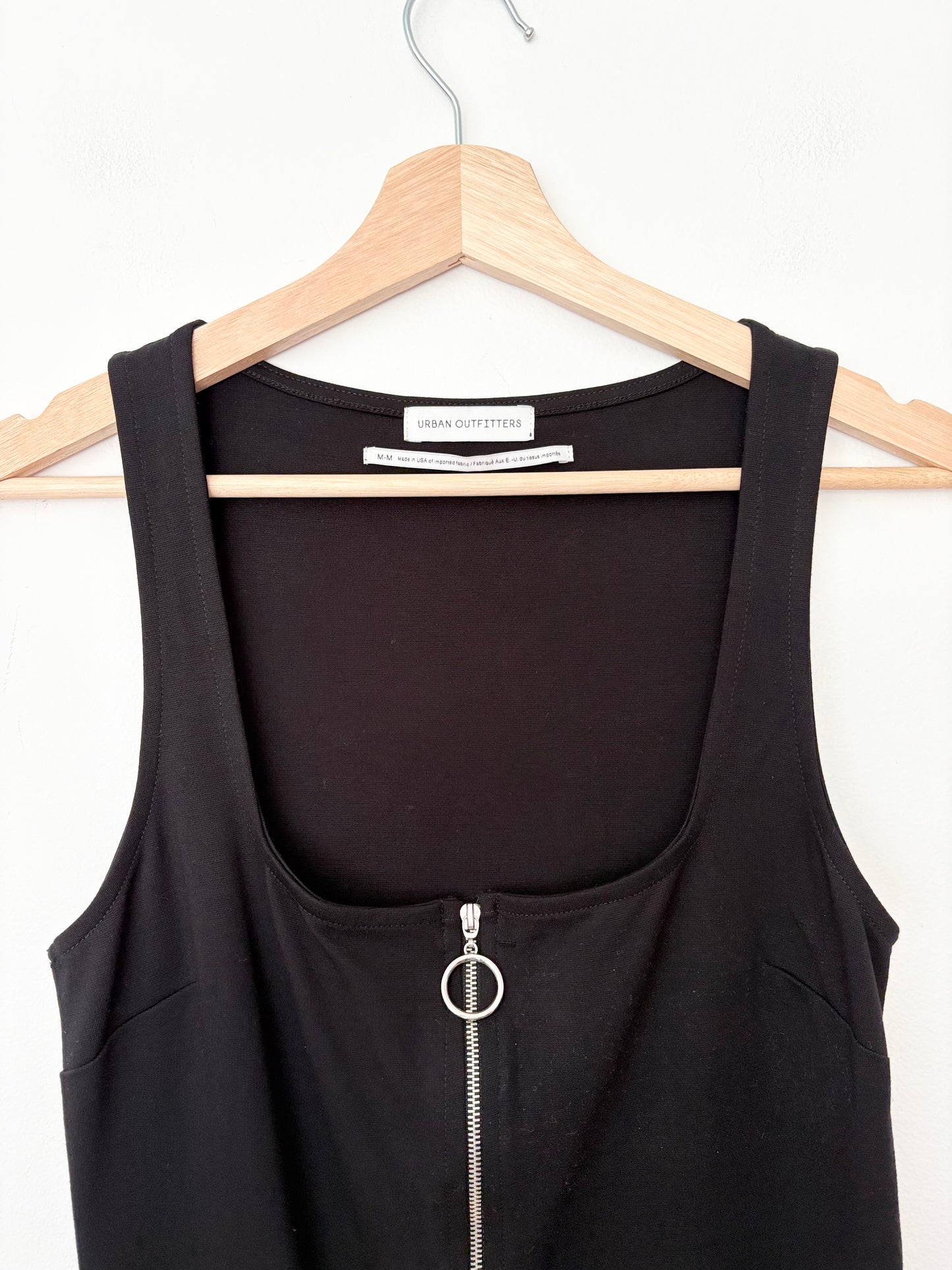 Robe moulante zippée en ponte Urban Outfitters - Taille M