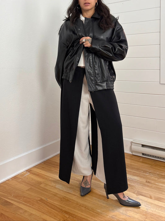 Axara Paris two tone wide leg pants W31