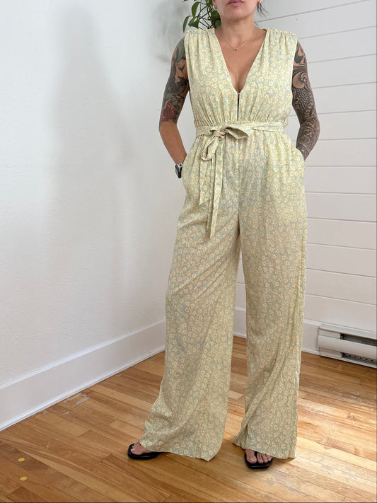 Derek Lam collective belted jumpsuit Medium