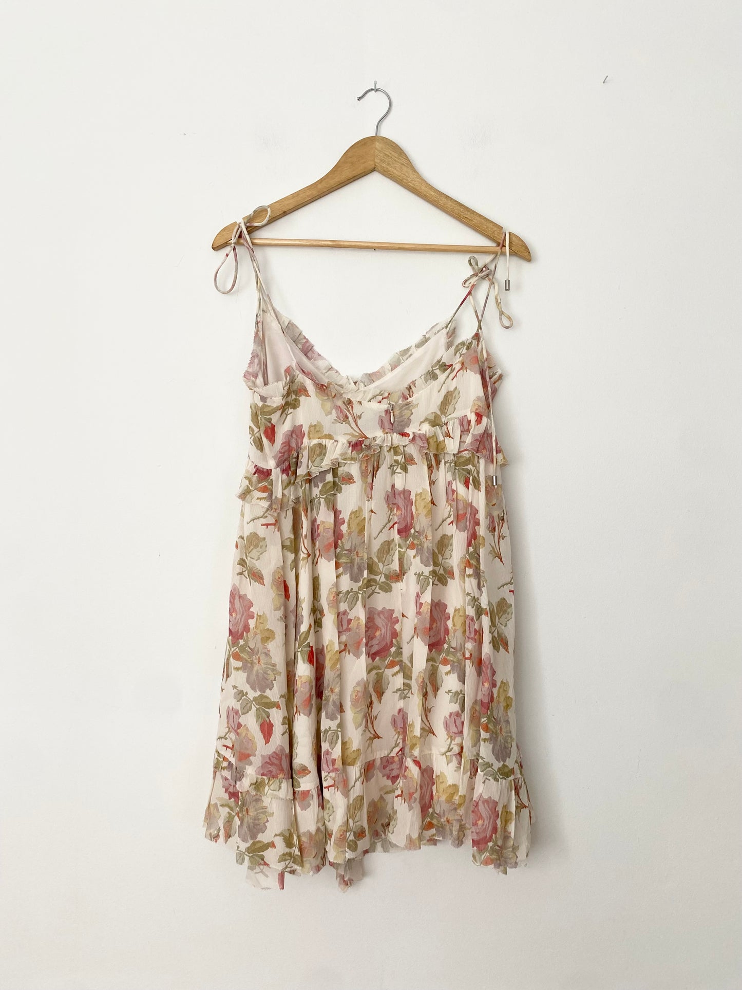 The kooples english roses silk floral mini dress M/L
