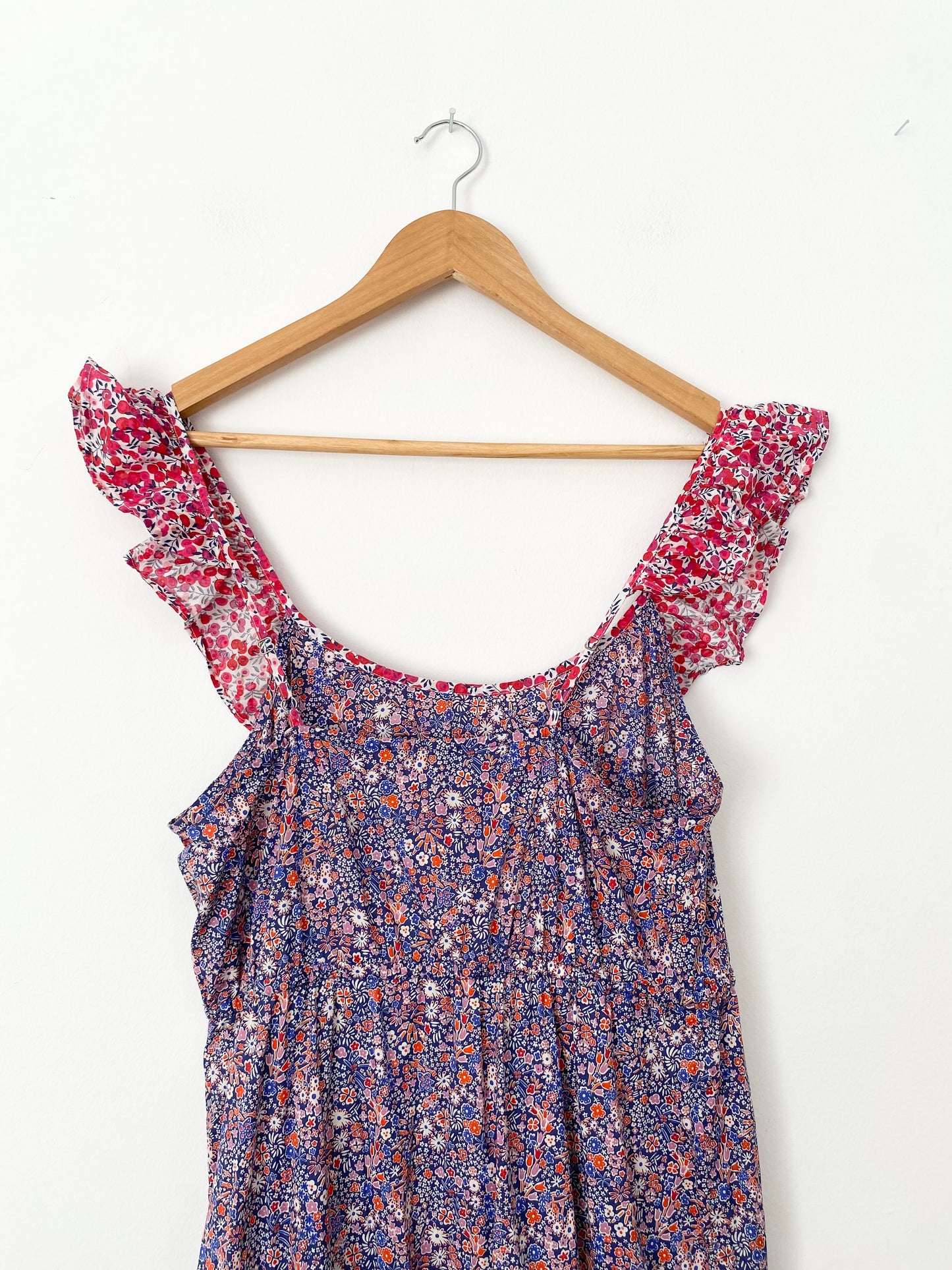 J.crew midi dress in liberty multi floral Medium