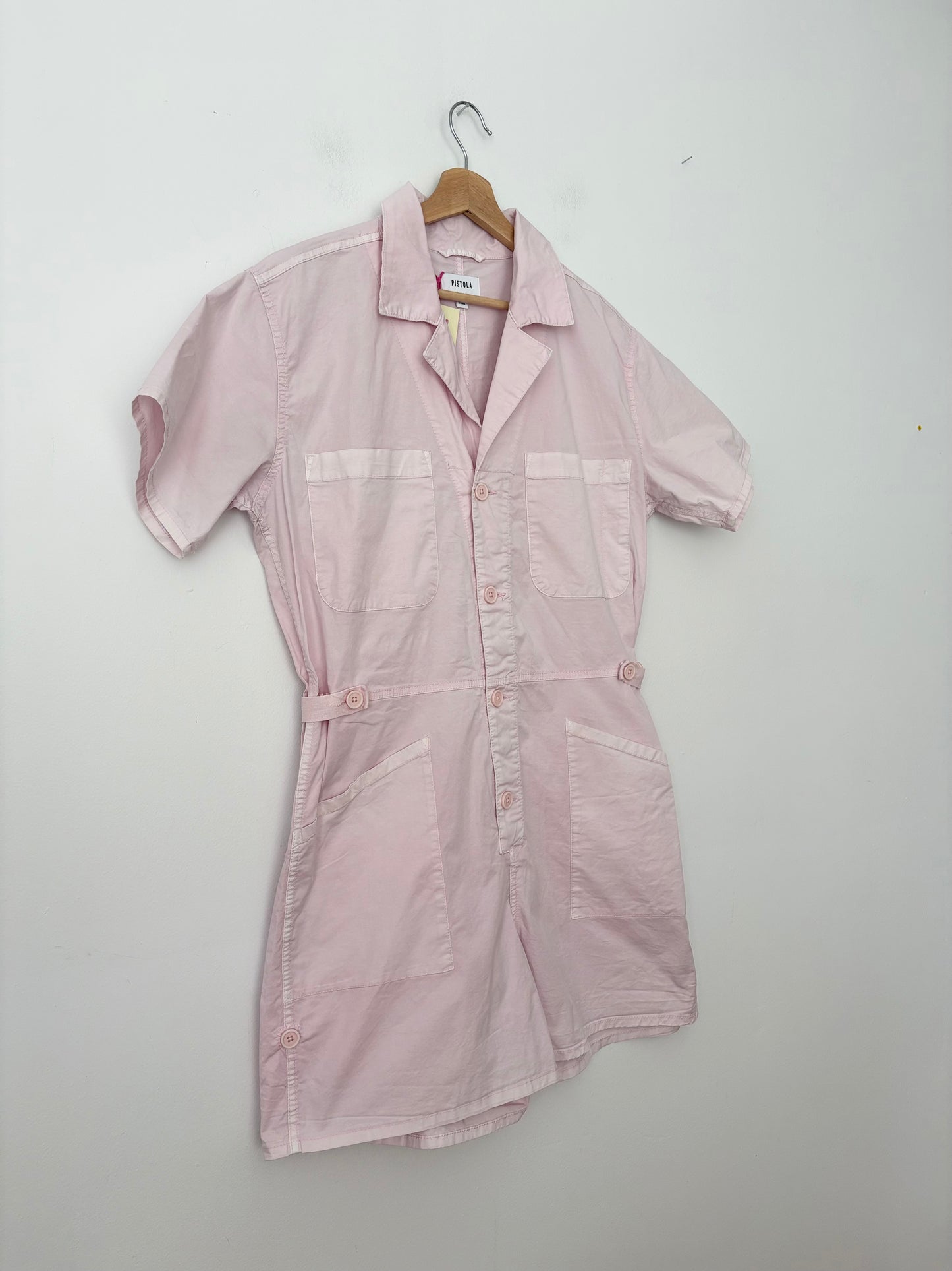 Pistola parker romper in pink mist Large