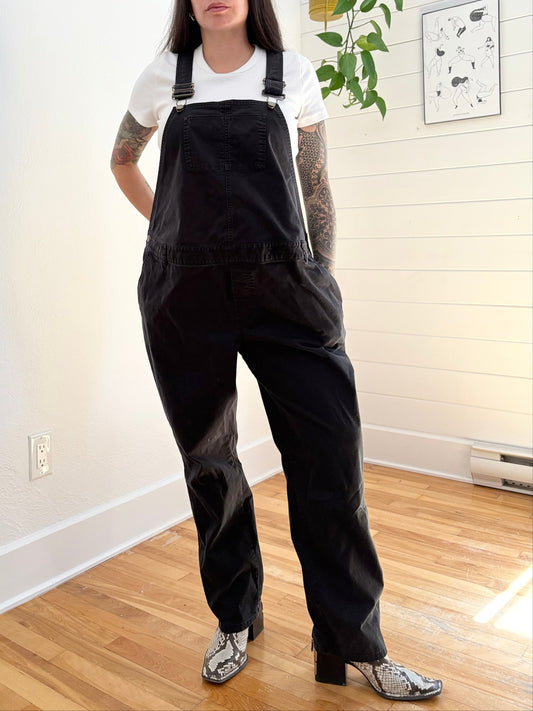 The Nines by Hatch twill maternity overalls XL