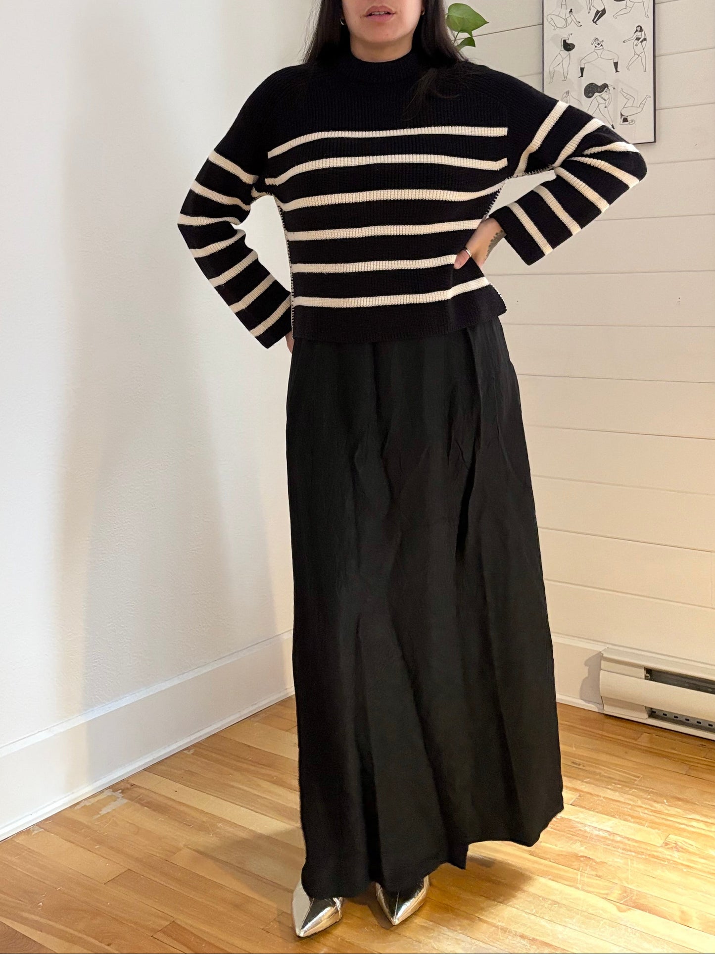 COS wool blend stripe sweater XS/S