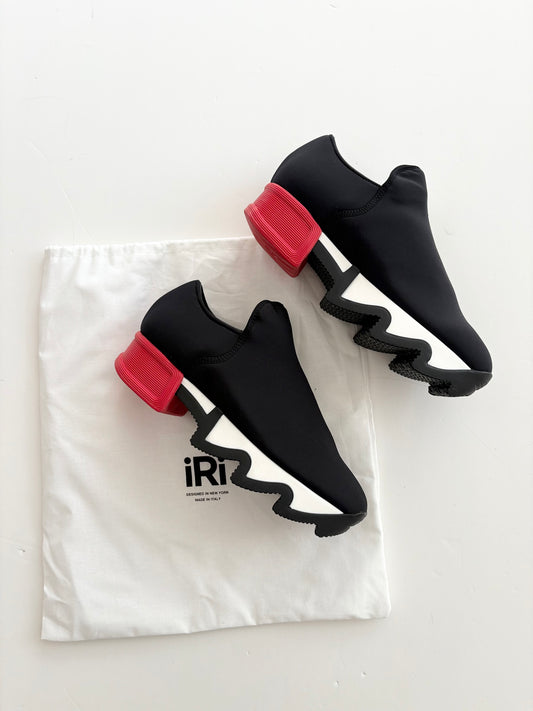 IRI NYC wes 1 black red low top sneaker *Multiple sizes*