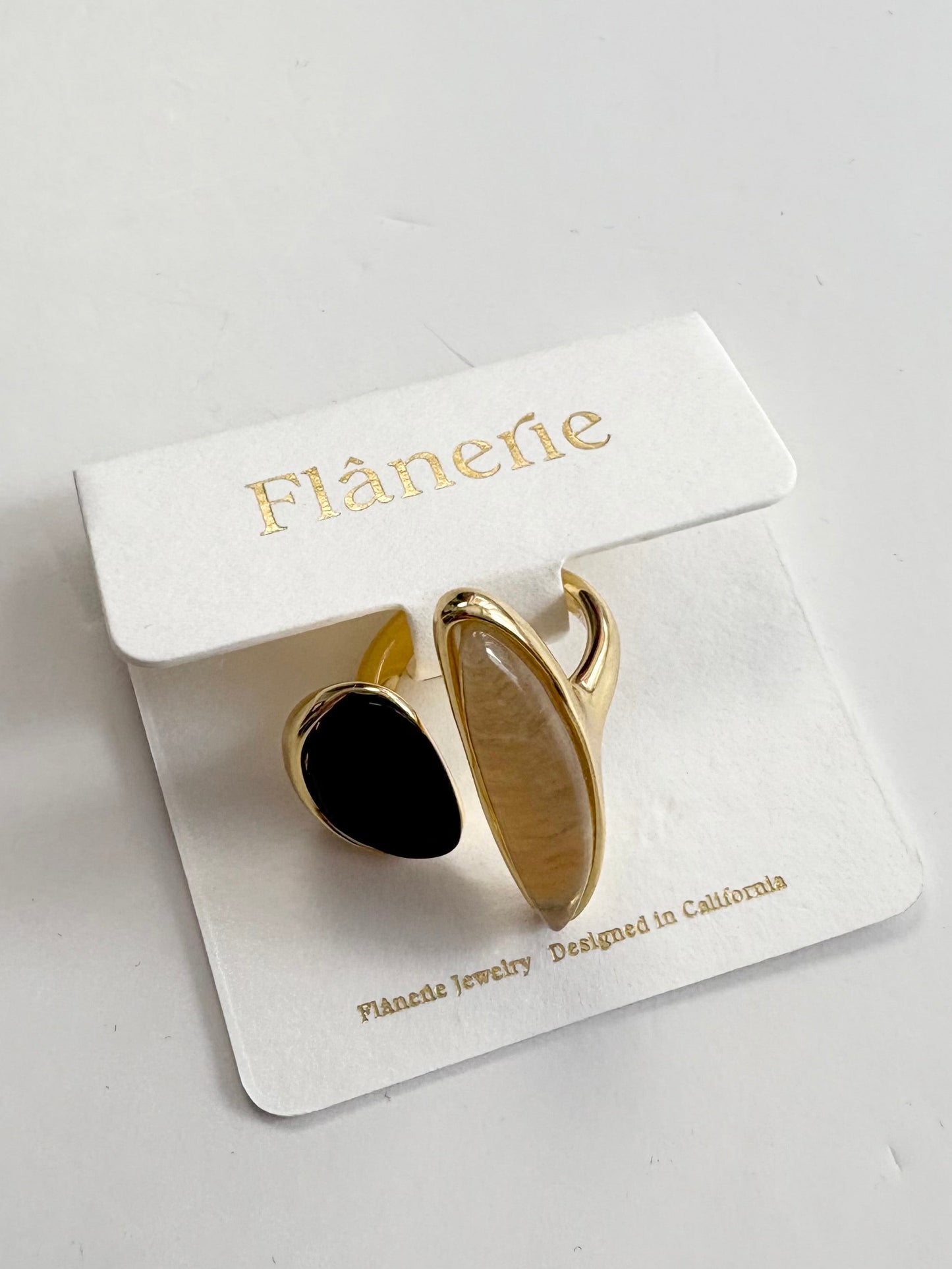 Bague Christophe plaquée or Flanerie