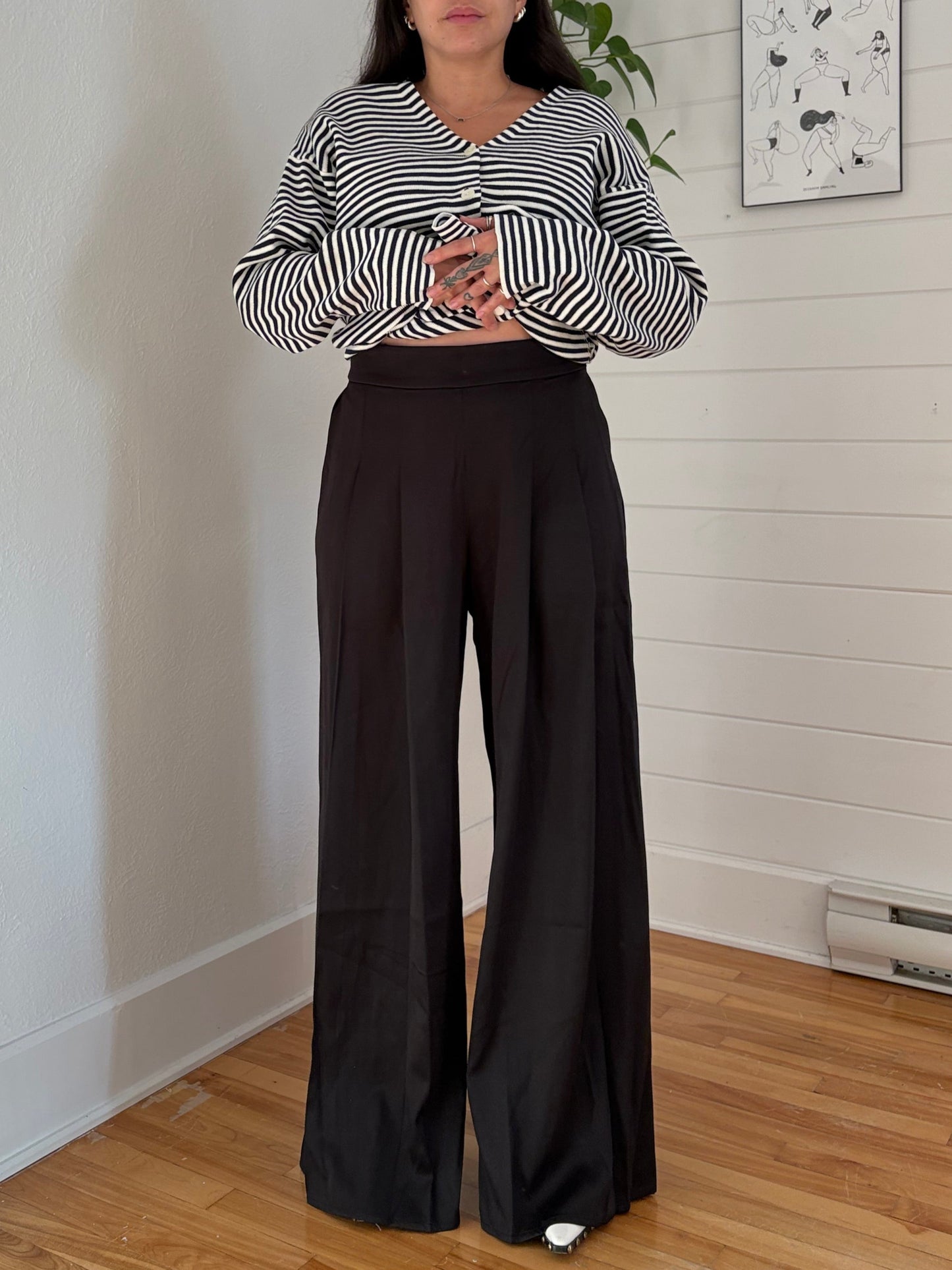 Lulus tailored wide leg pants Large