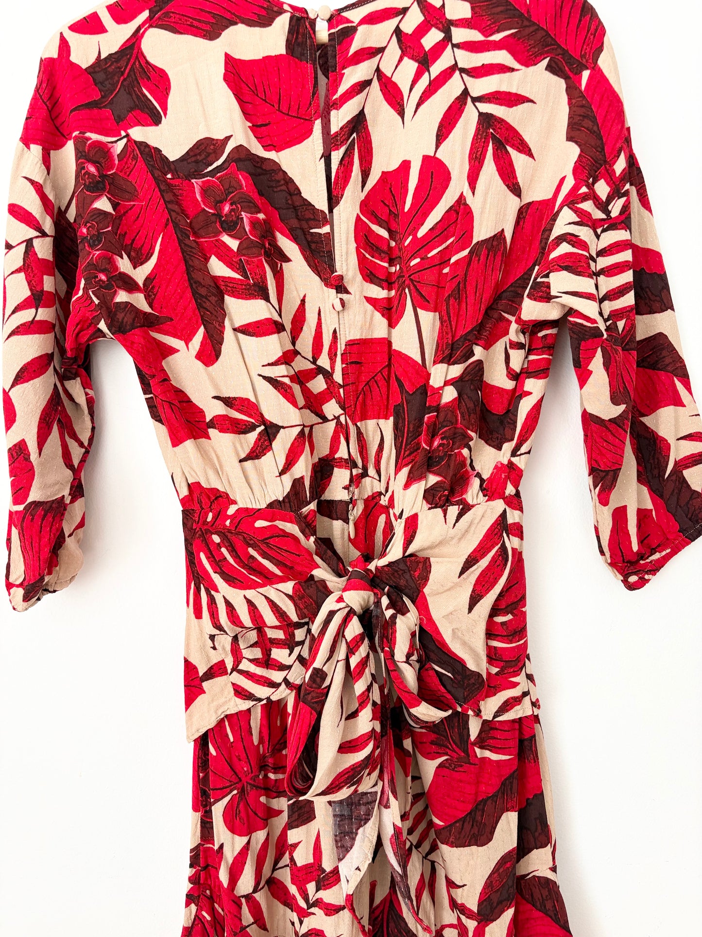 Robe florale à volants H&M X Johanna Ortiz XS