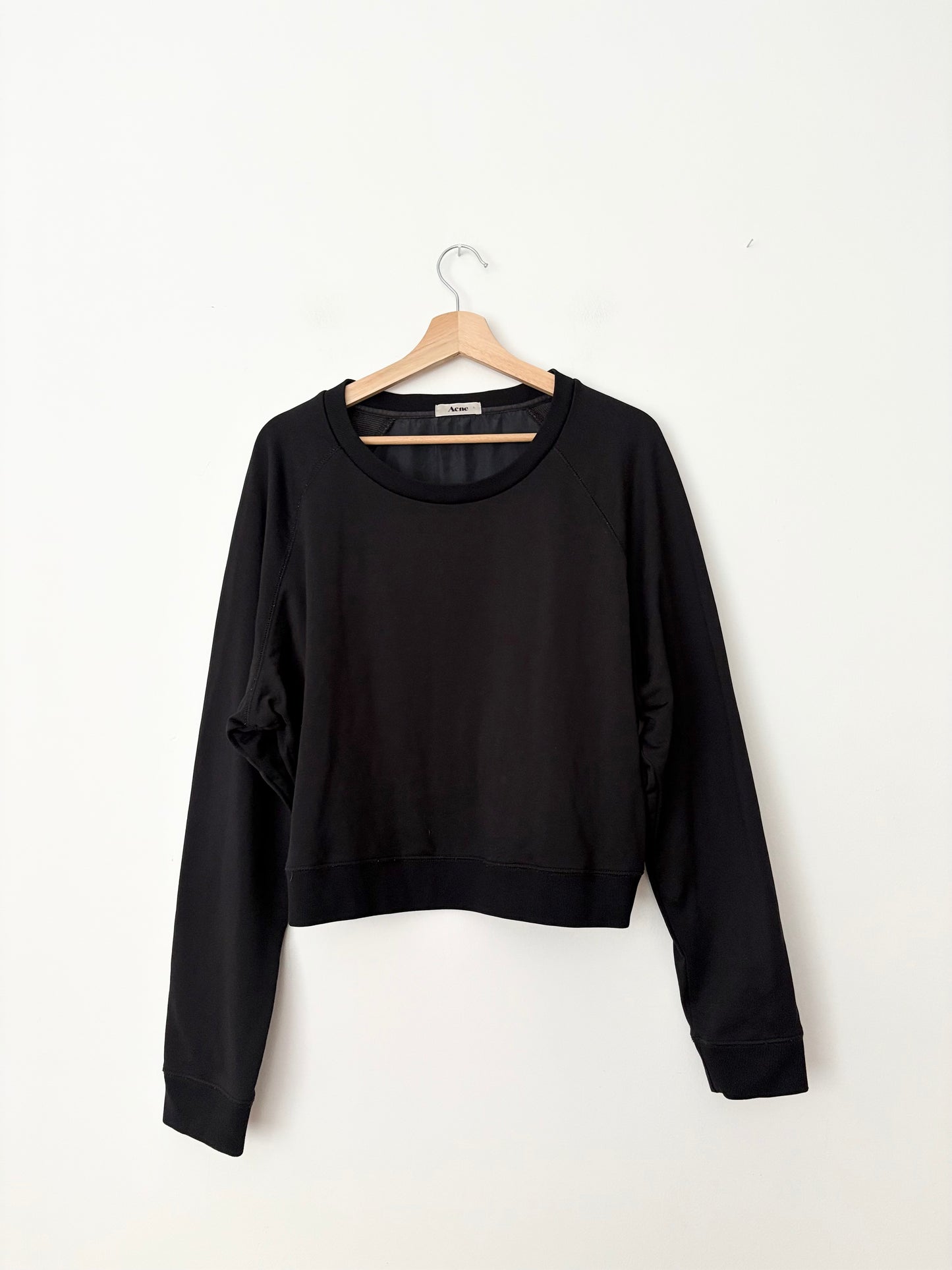 Acne studios mixed media silk blend pullover M/L
