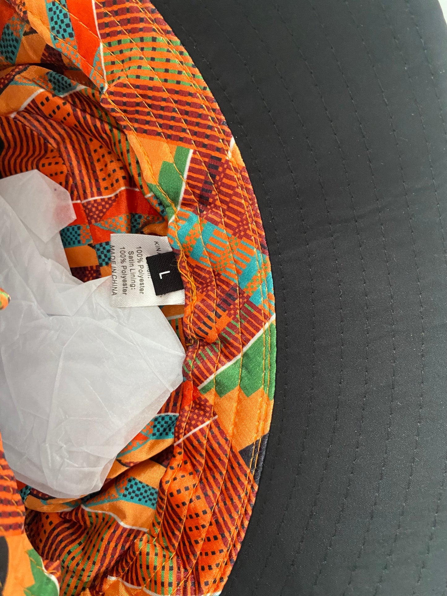 KIN black waterproof bucket hat Large