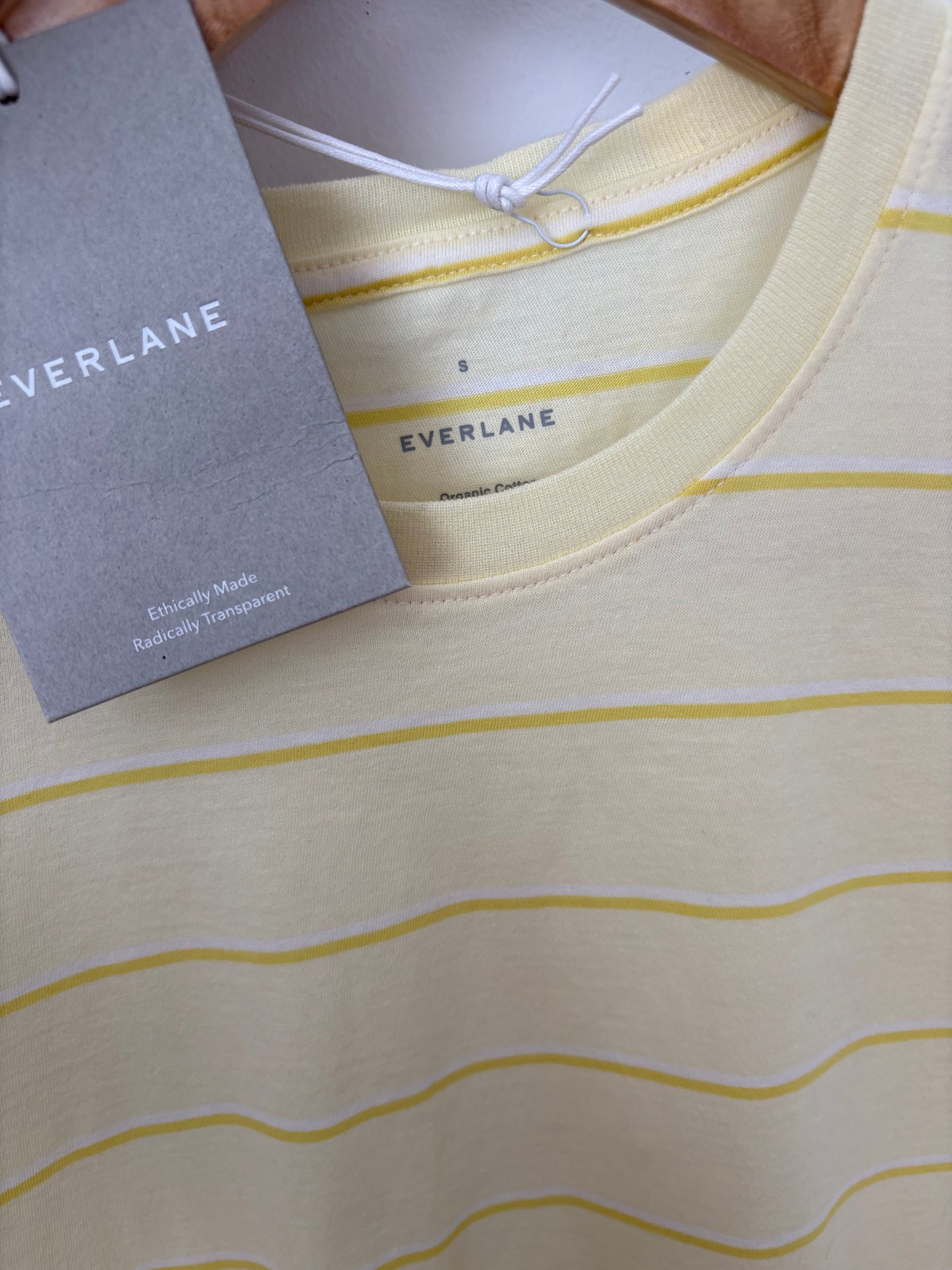 T-shirt décontracté à rayures en coton biologique Everlane Taille S
