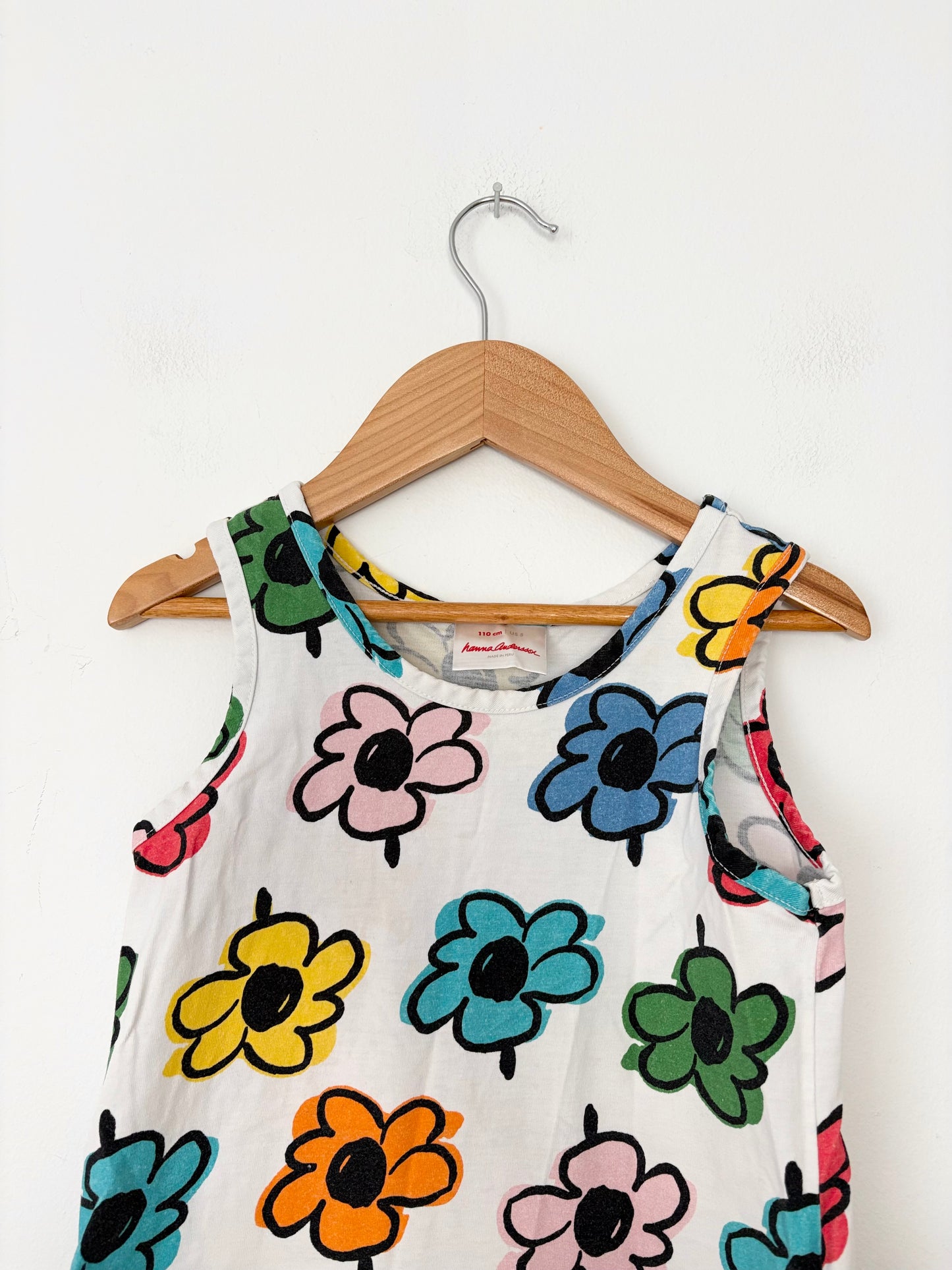 Hanna Anderson floral tiered dress 5T