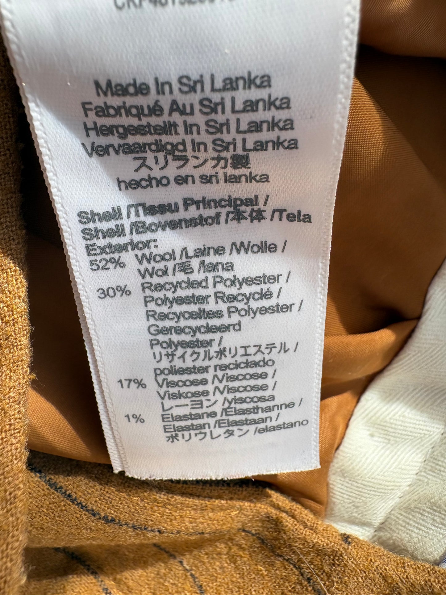 Pantalon Madewell Rosedale en laine mélangée W26