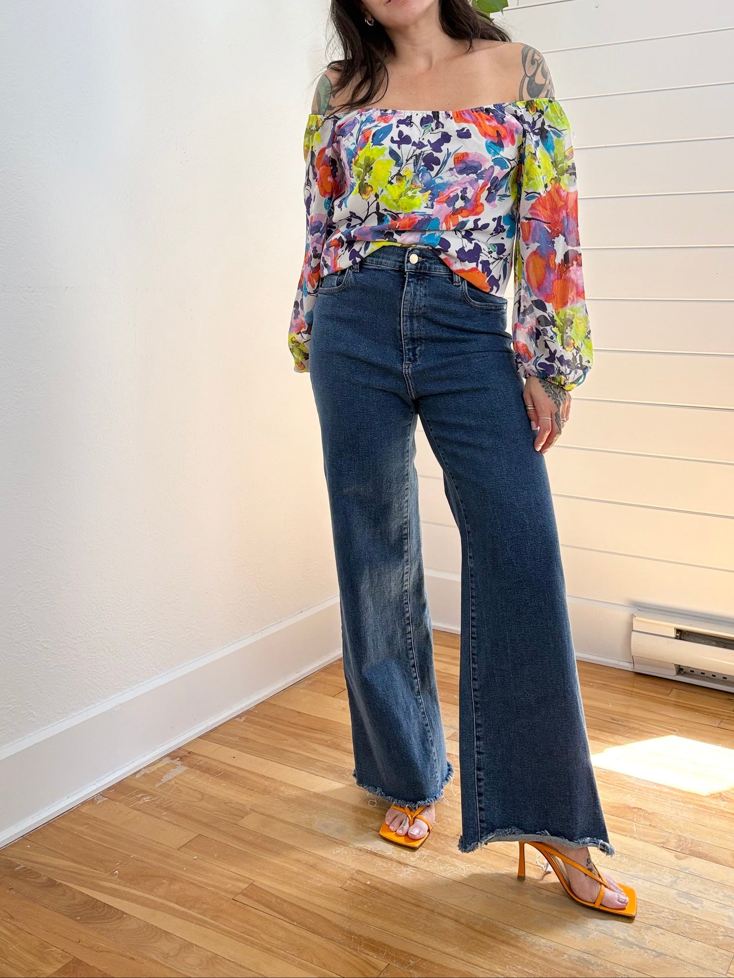 DL1961 Hepburn wide leg jeans W30