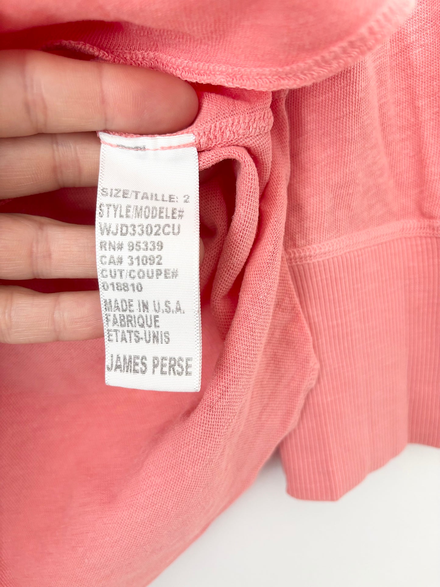 T-shirt à manches longues raglan James Perse, taille M