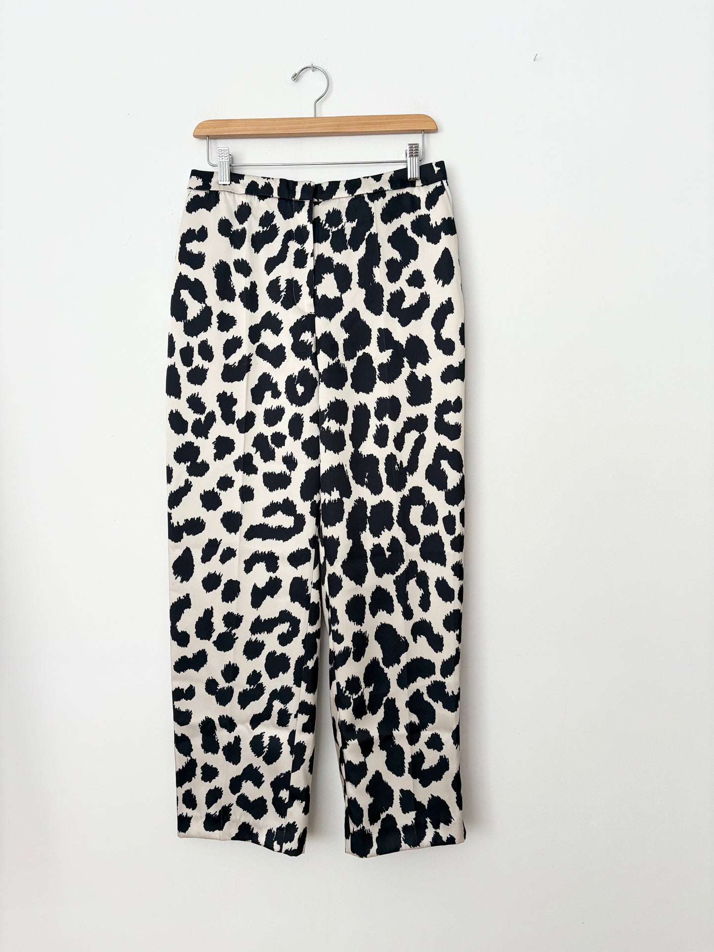 Ensemble H&M crème imprimé léopard haut et pantalon taille M