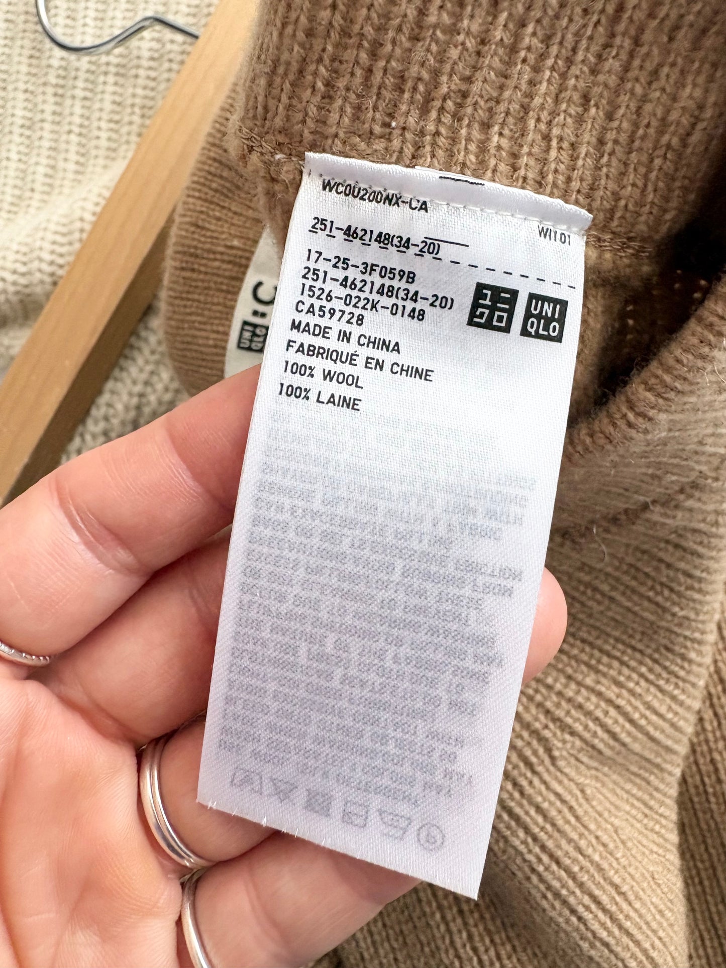 Uniqlo wool mini skirt XS