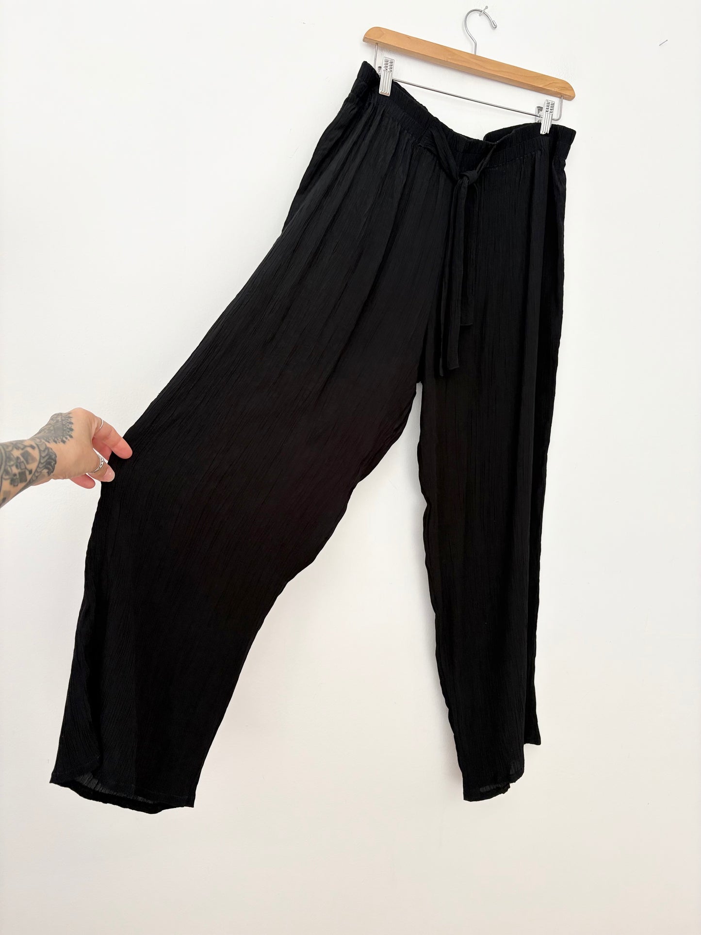 Steilmann crinkled wide leg pants XL