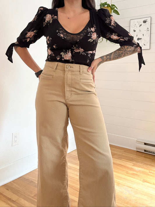 Reformation Ani floral top S/M