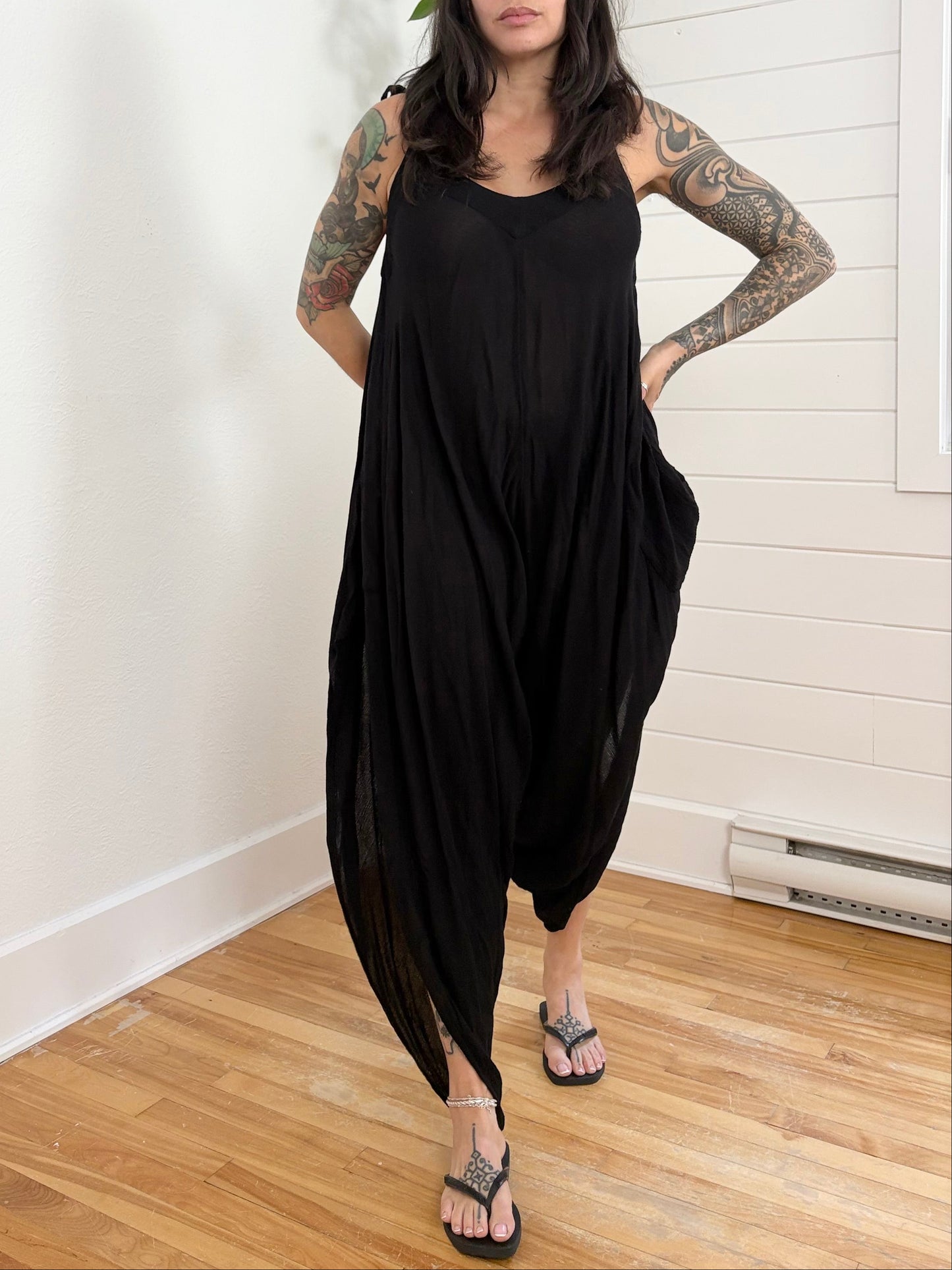 Free People drop crotch bali jumpsuit XS