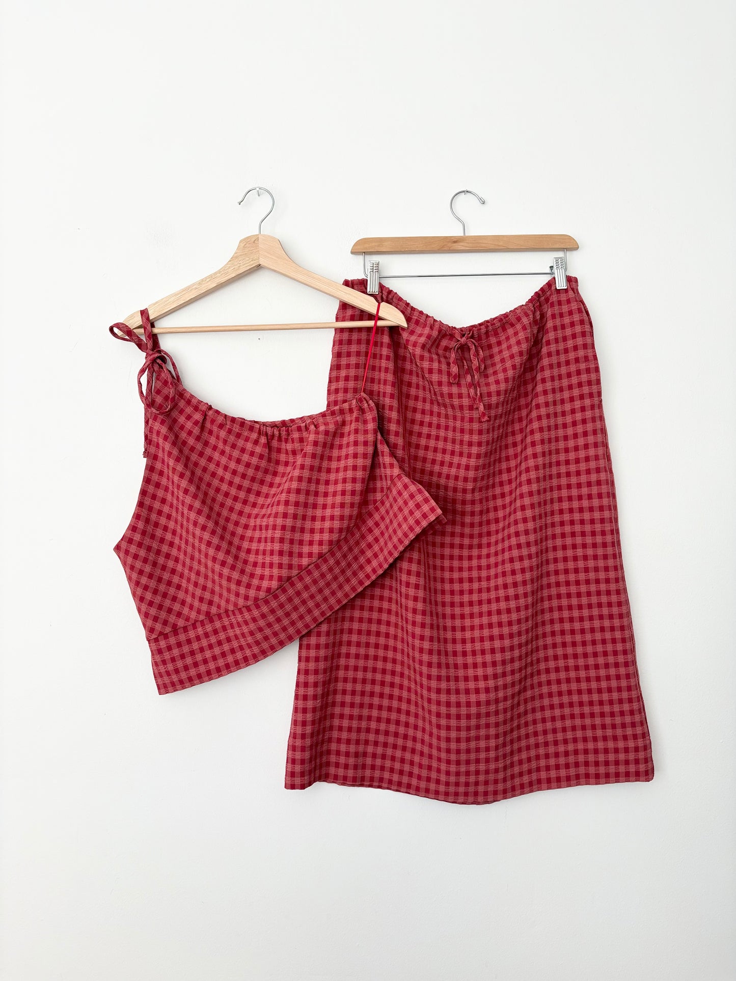Ensemble à carreaux Harper Free People T. M/L