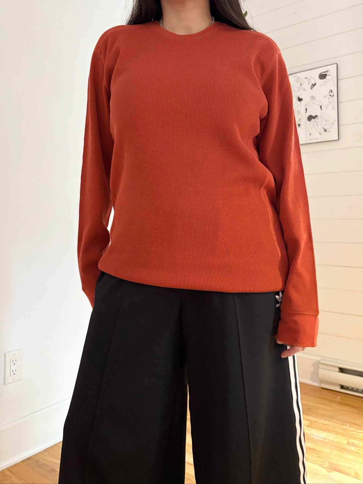 Vince pima cotton thermal long sleeve L/XL