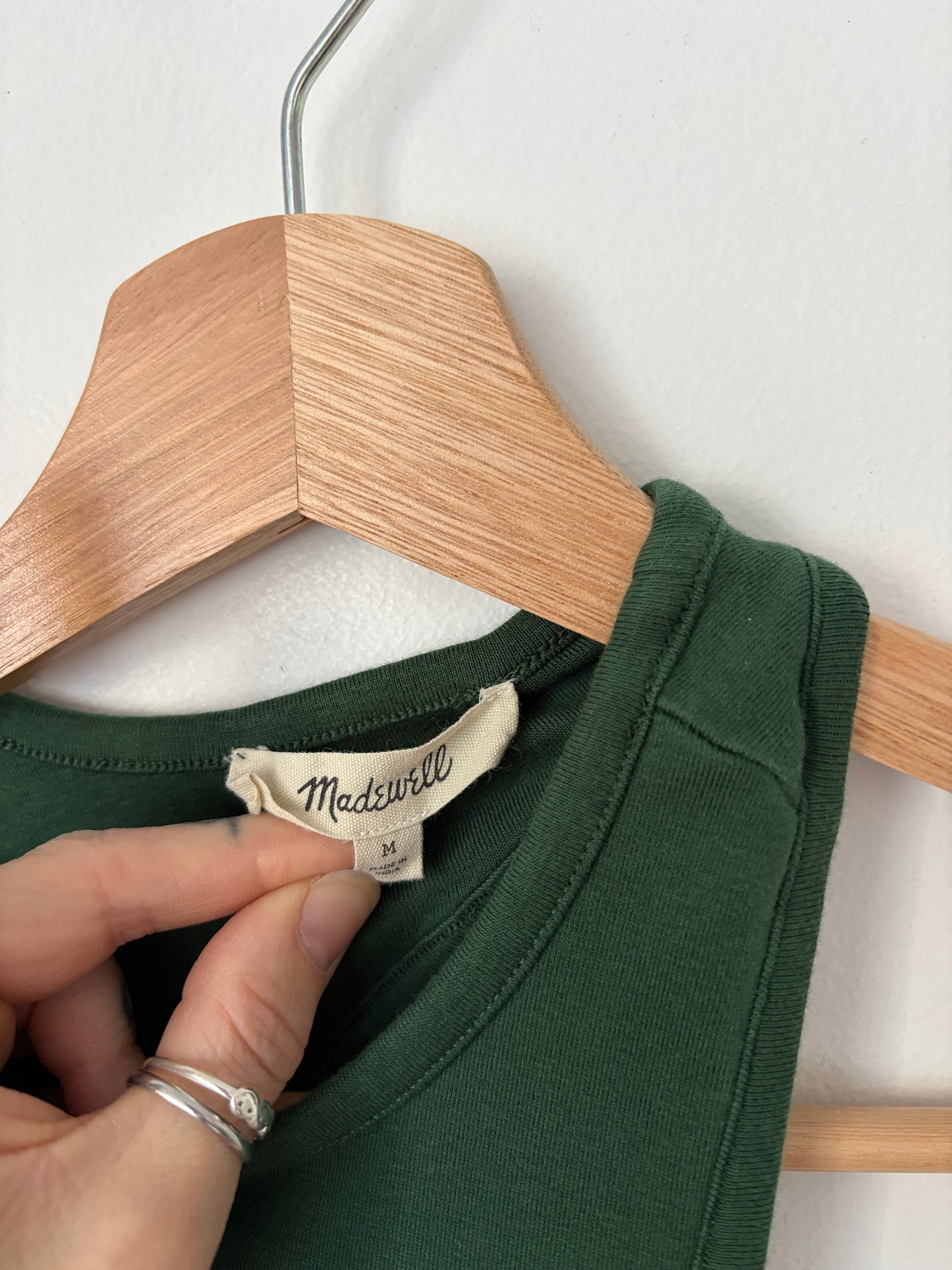Madewell asymmetric racerback tank Medium