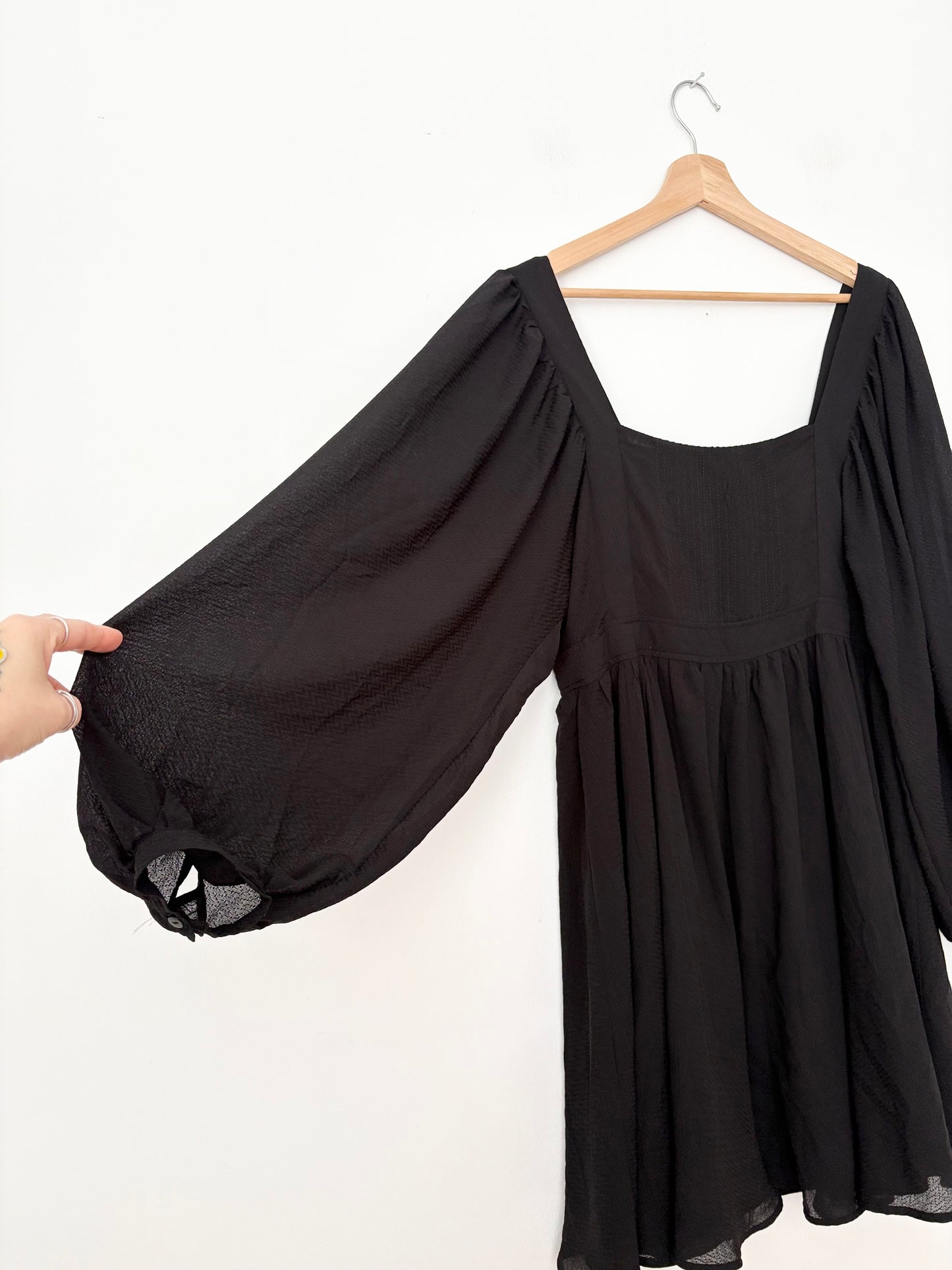 Mango chiffon babydoll dress XL