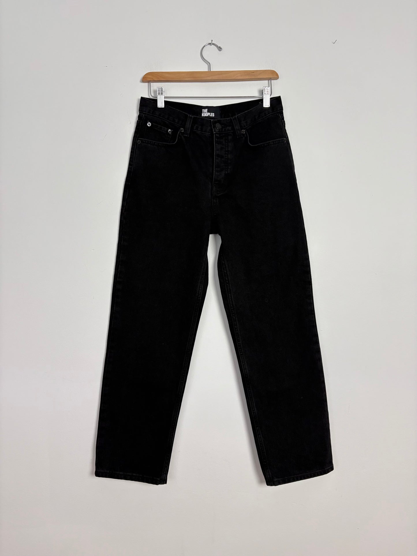 The kooples straight cut black jeans W27