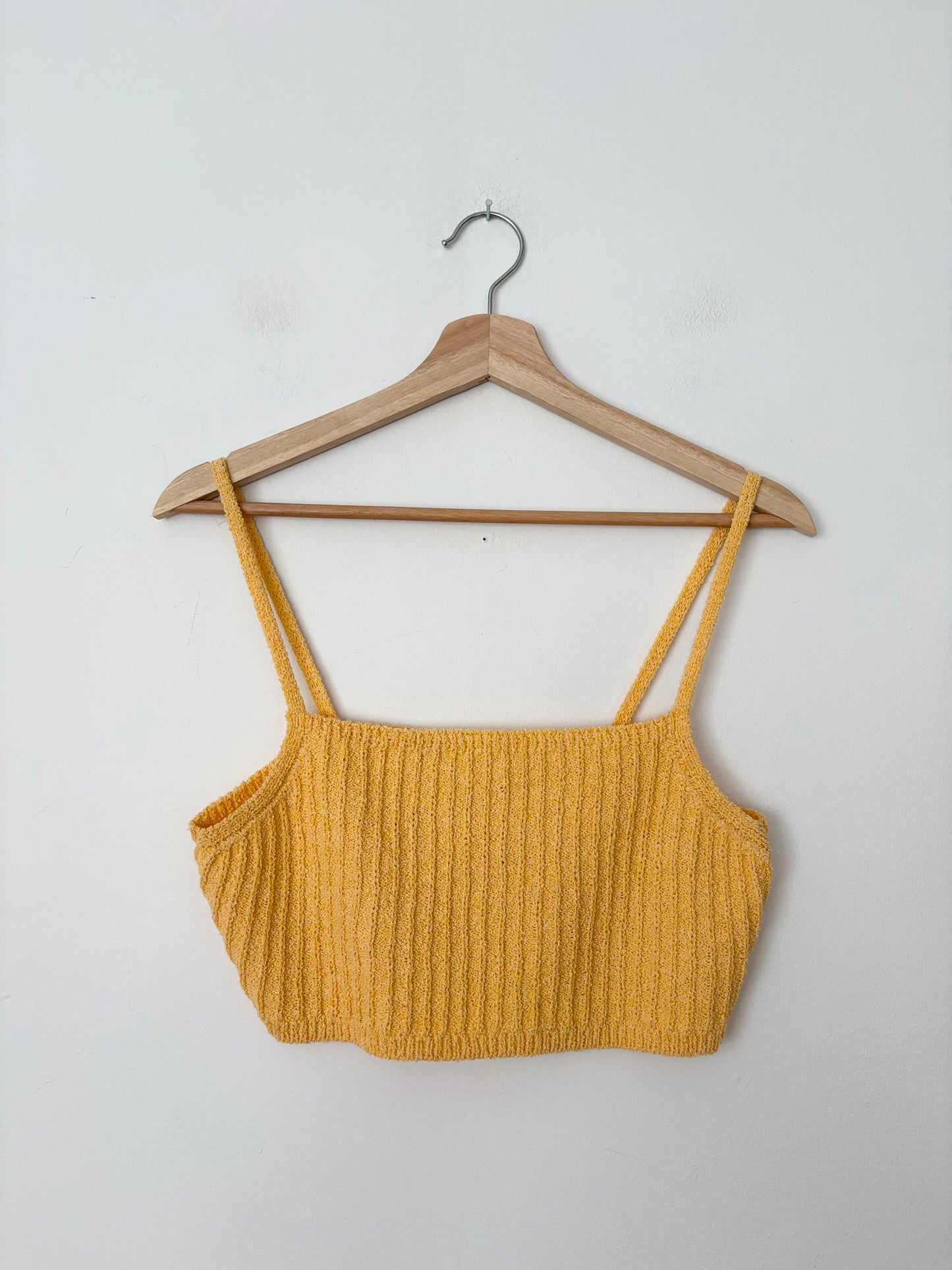 Oak + Fort cropped knit tank Medium