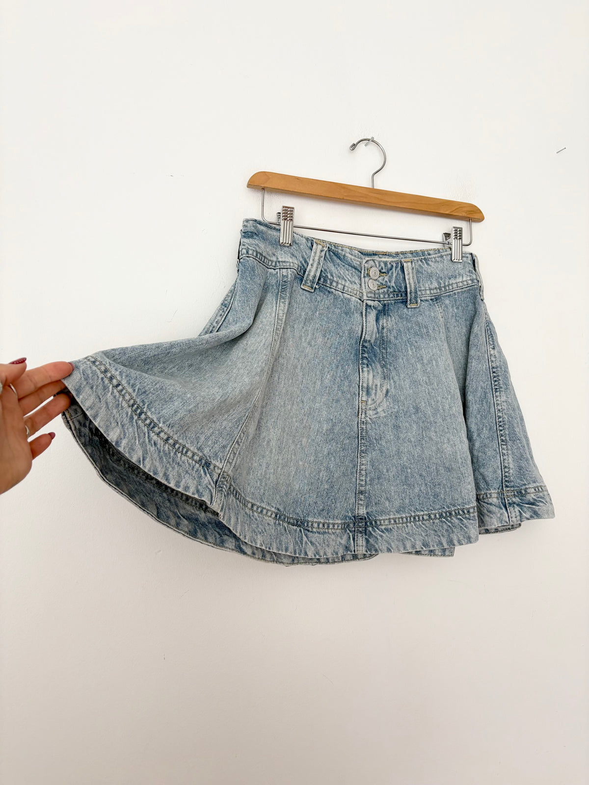 Jupe en jean Wonderland Free People, taille 26