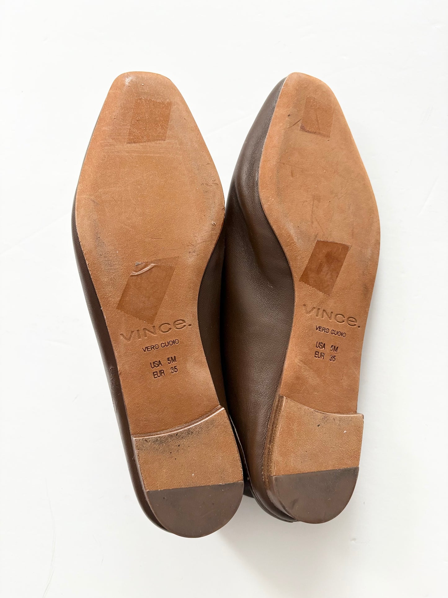 Vince Branine leather flats US5