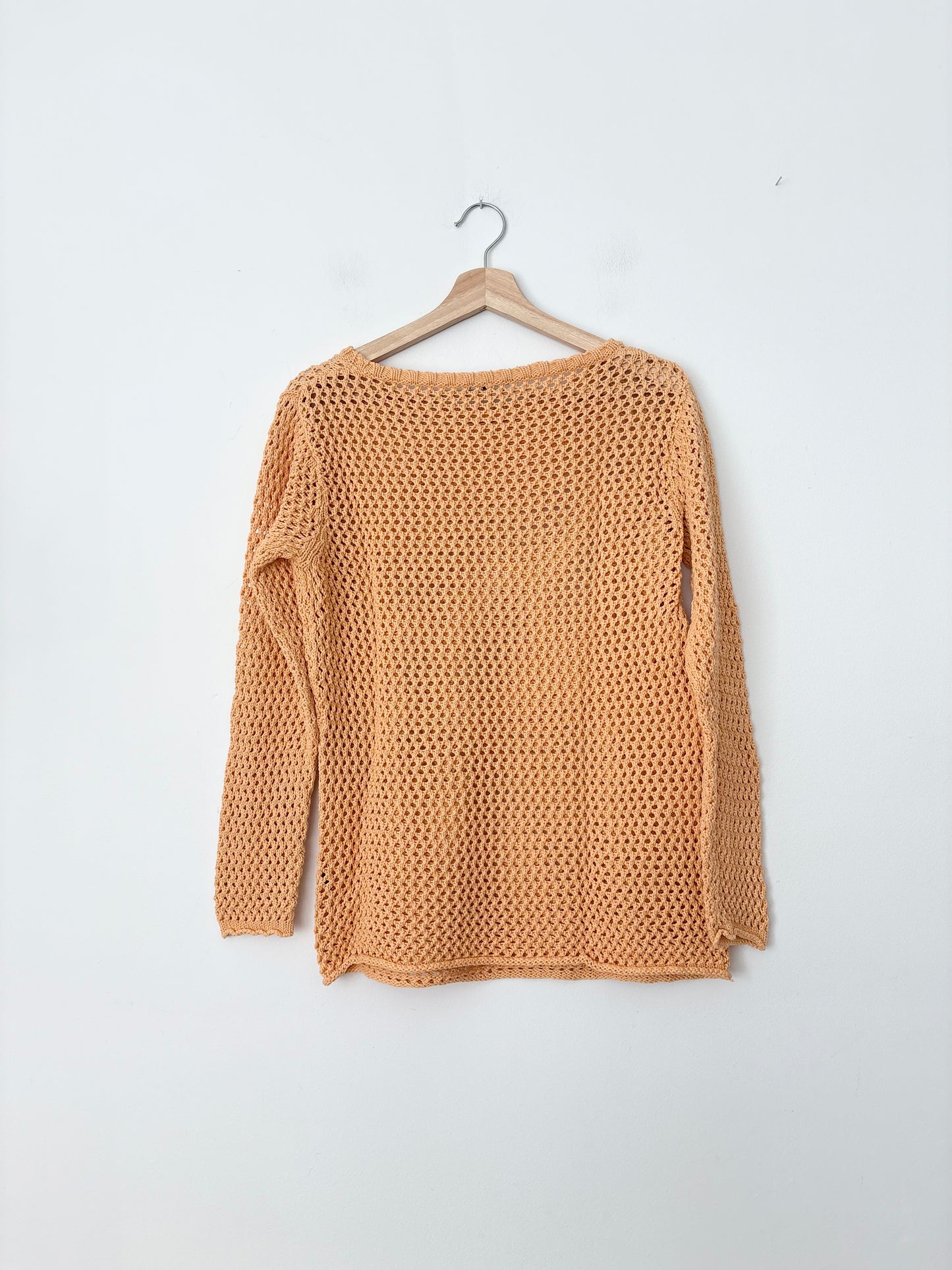 Lafayette 148 open stich linen blend sweater Small
