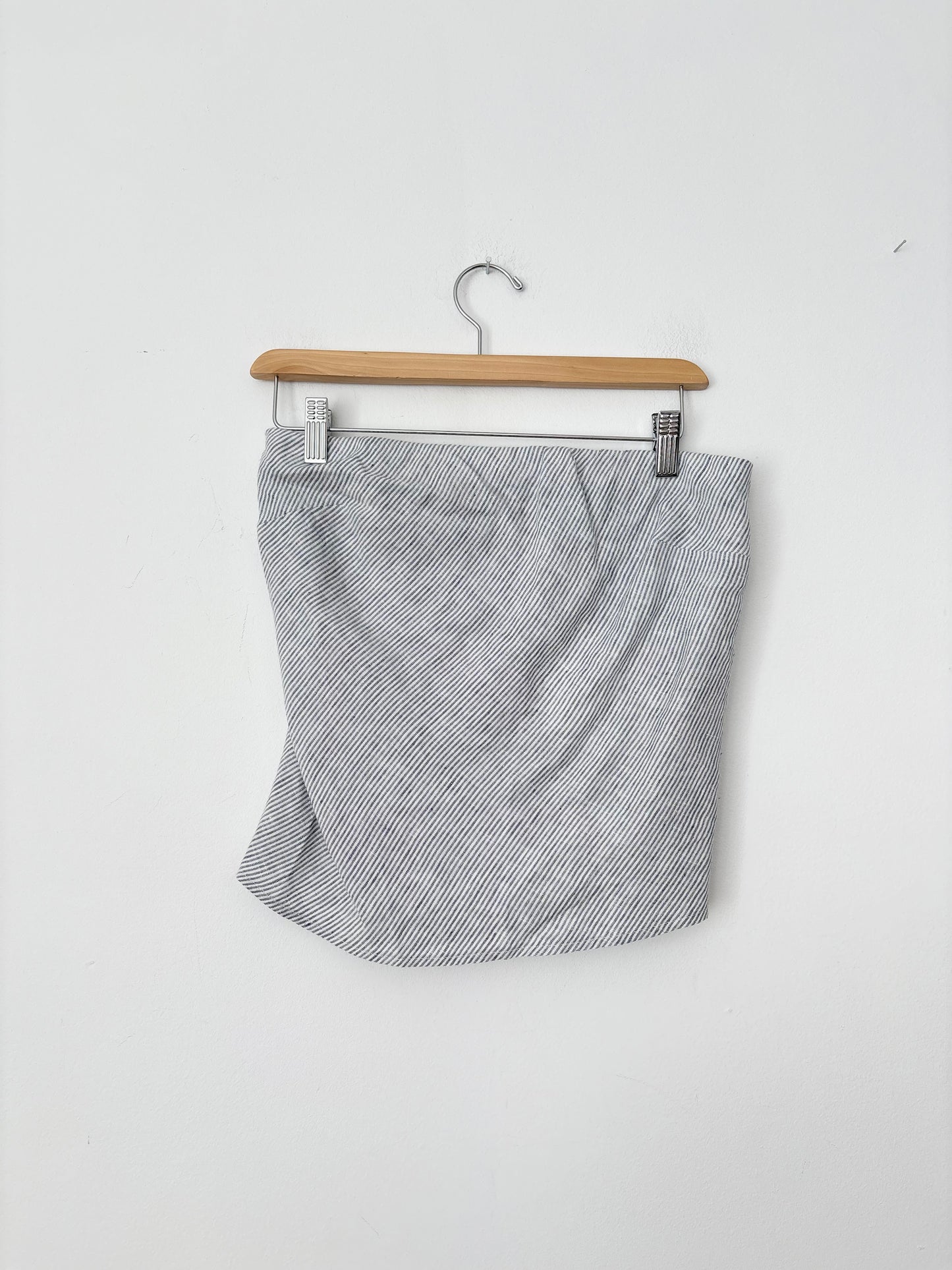 Top tube rayé en lin Quince, taille S