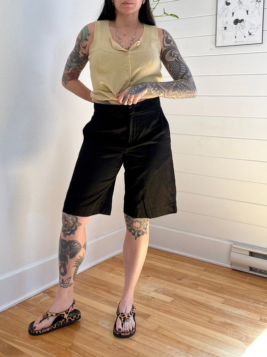 Vince linen blend tailored shorts W28