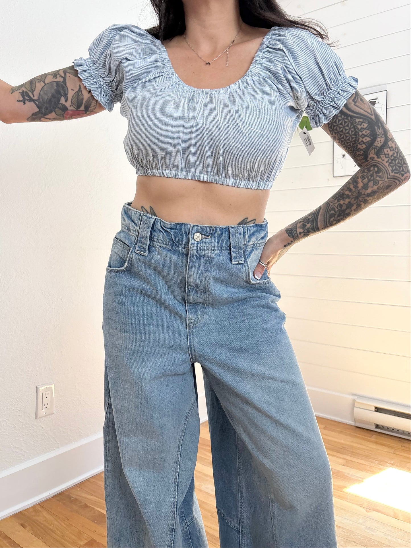 Mara Hoffman hemp crop top XS