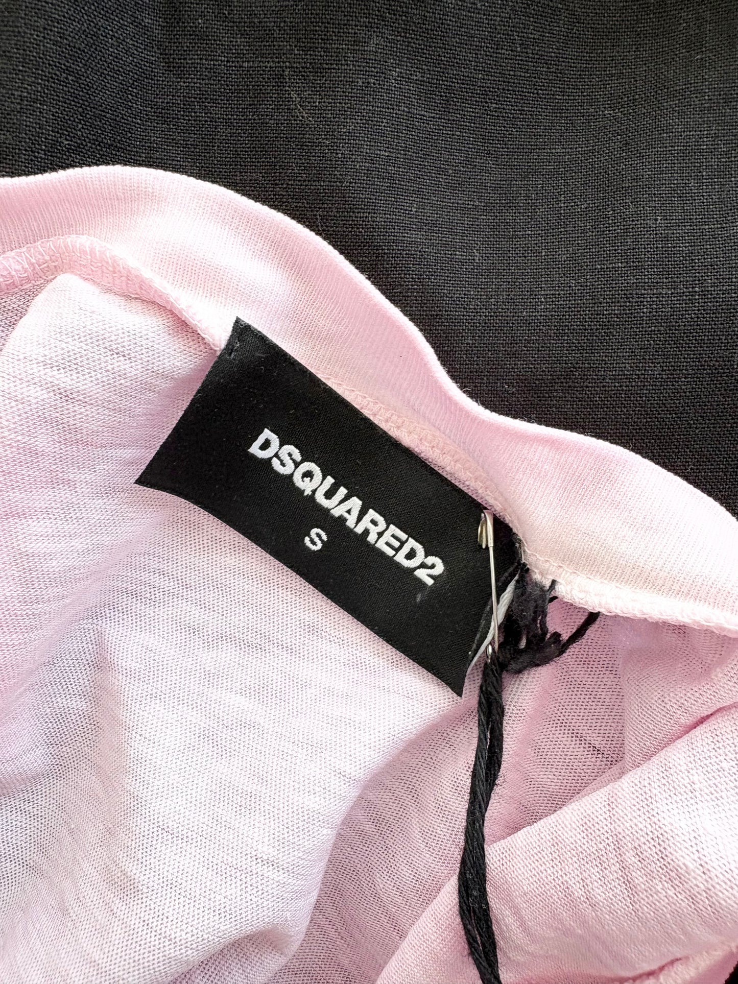 Dsquared2 cool pink runway ruffle tank Small