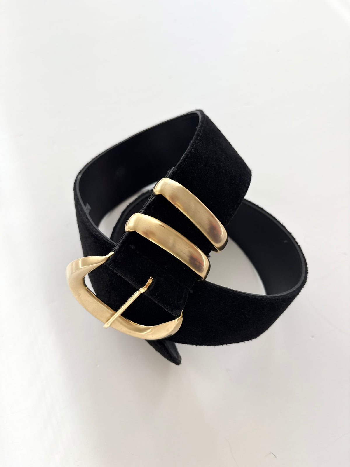 Vintage genuine suede belt XS-S
