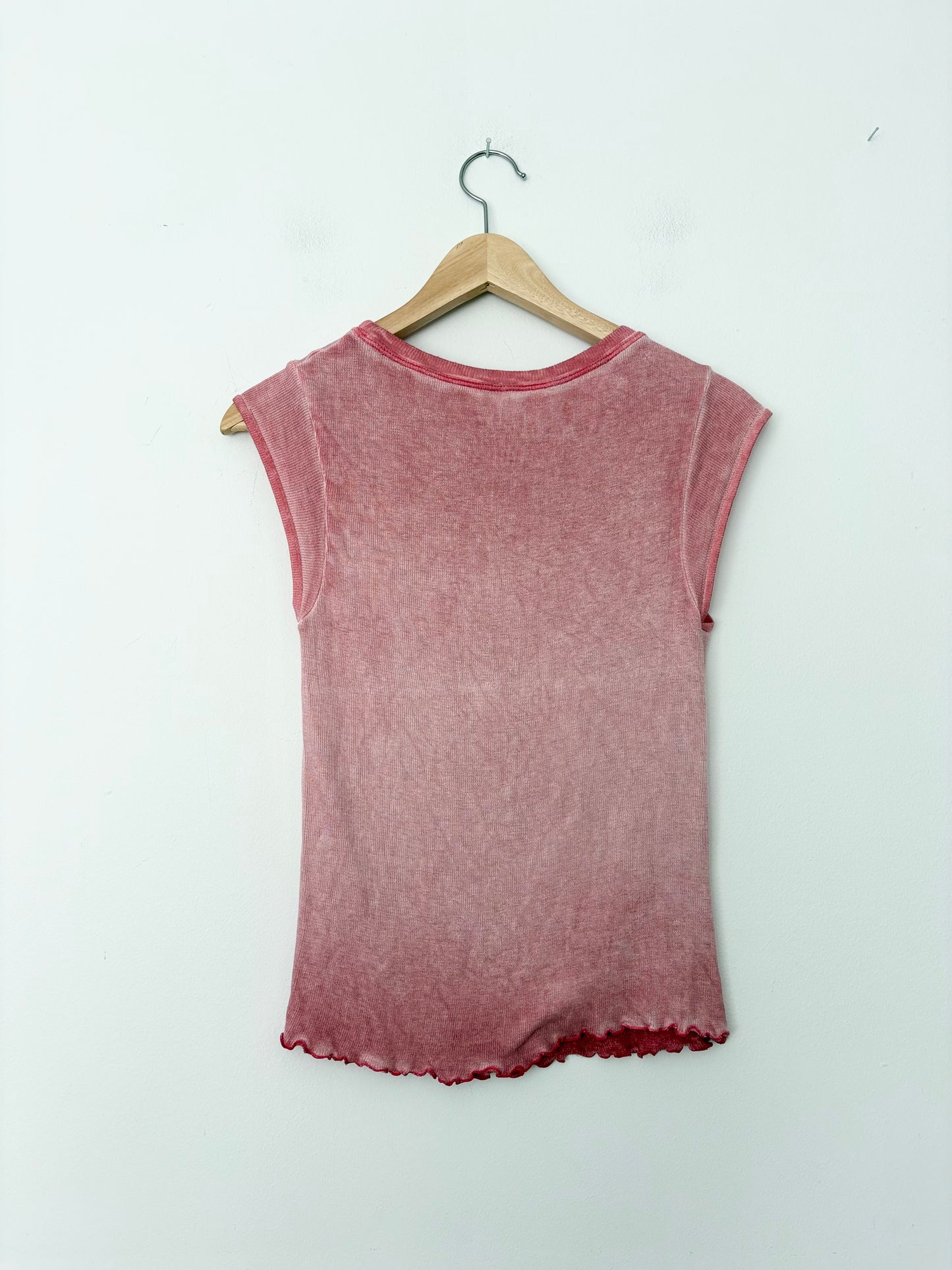 Free People débardeur muscle rose double point M/L