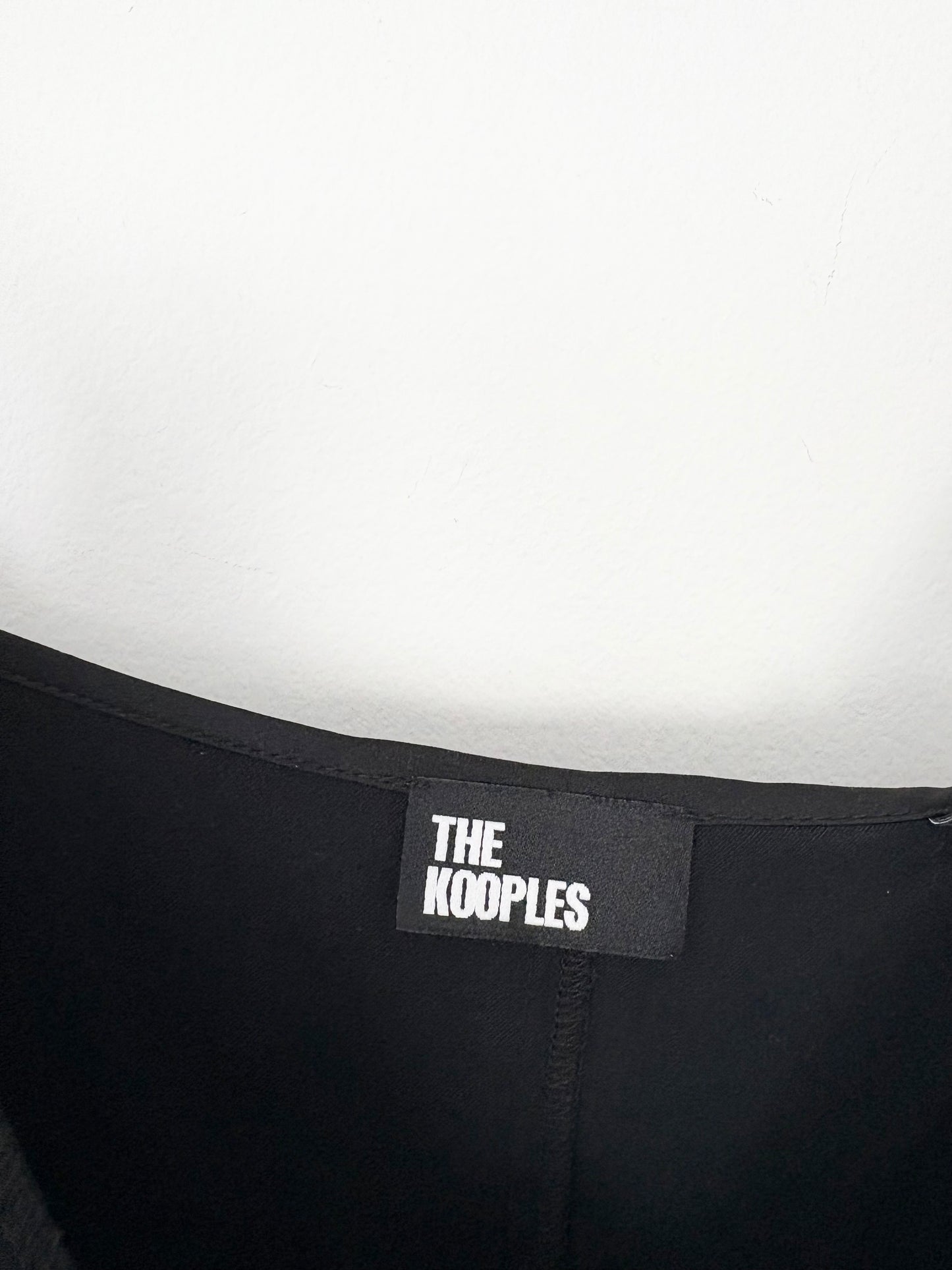 The Kooples ruffled asymmetric woven midi dress M/L