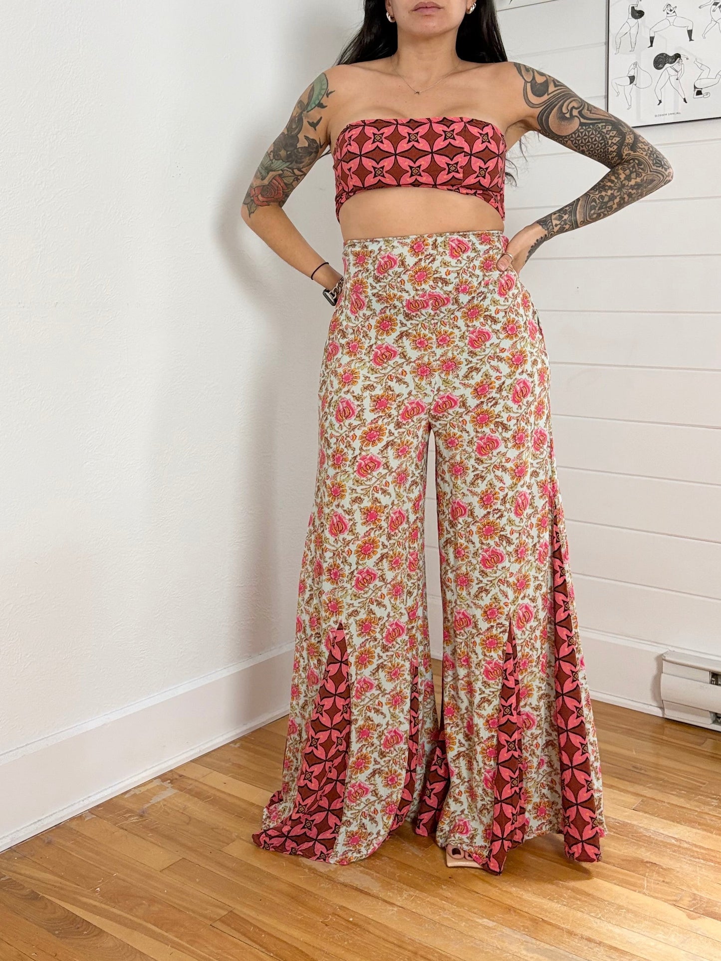 Free People Juliet printed set XS/S