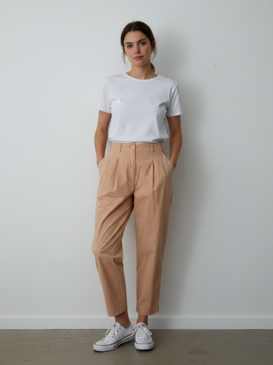 COS peach tapered balloon pants Small