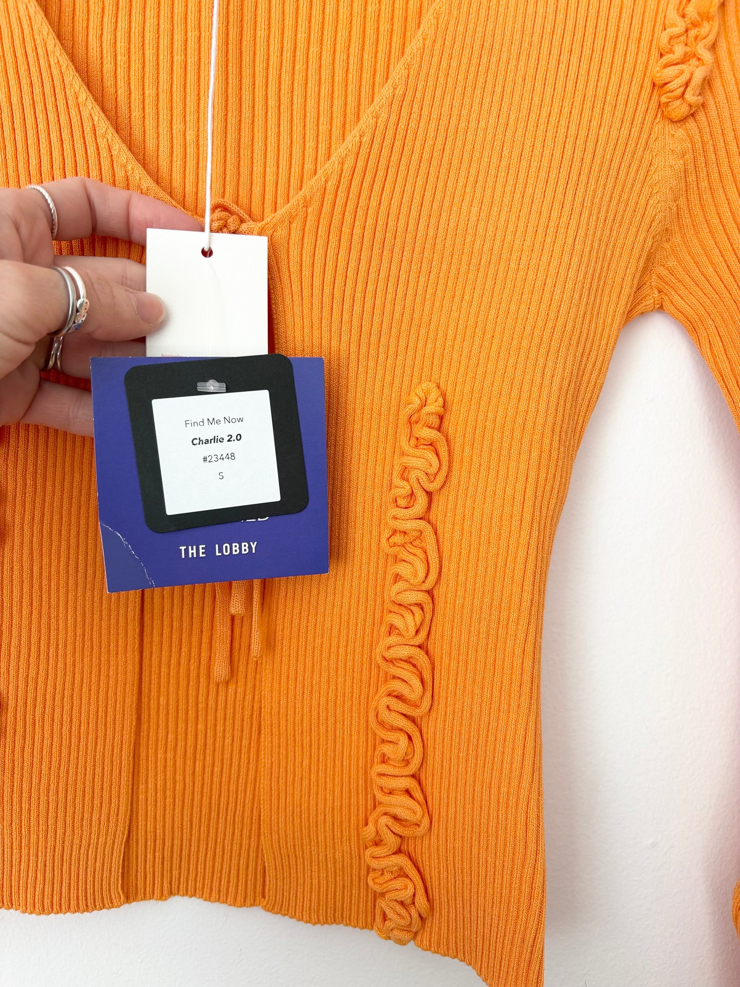 Find me Now Charlie 2.0 tie-front sweater Small